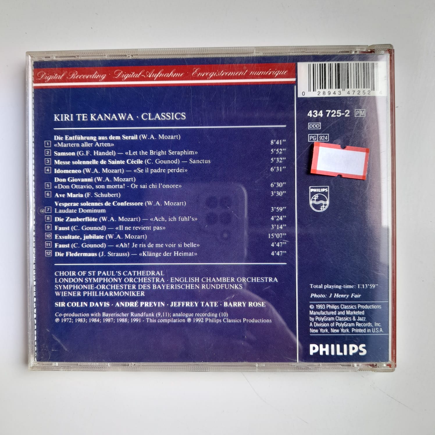 CD Kiri Te Kanawa - Classics - Importado - Imagem 2
