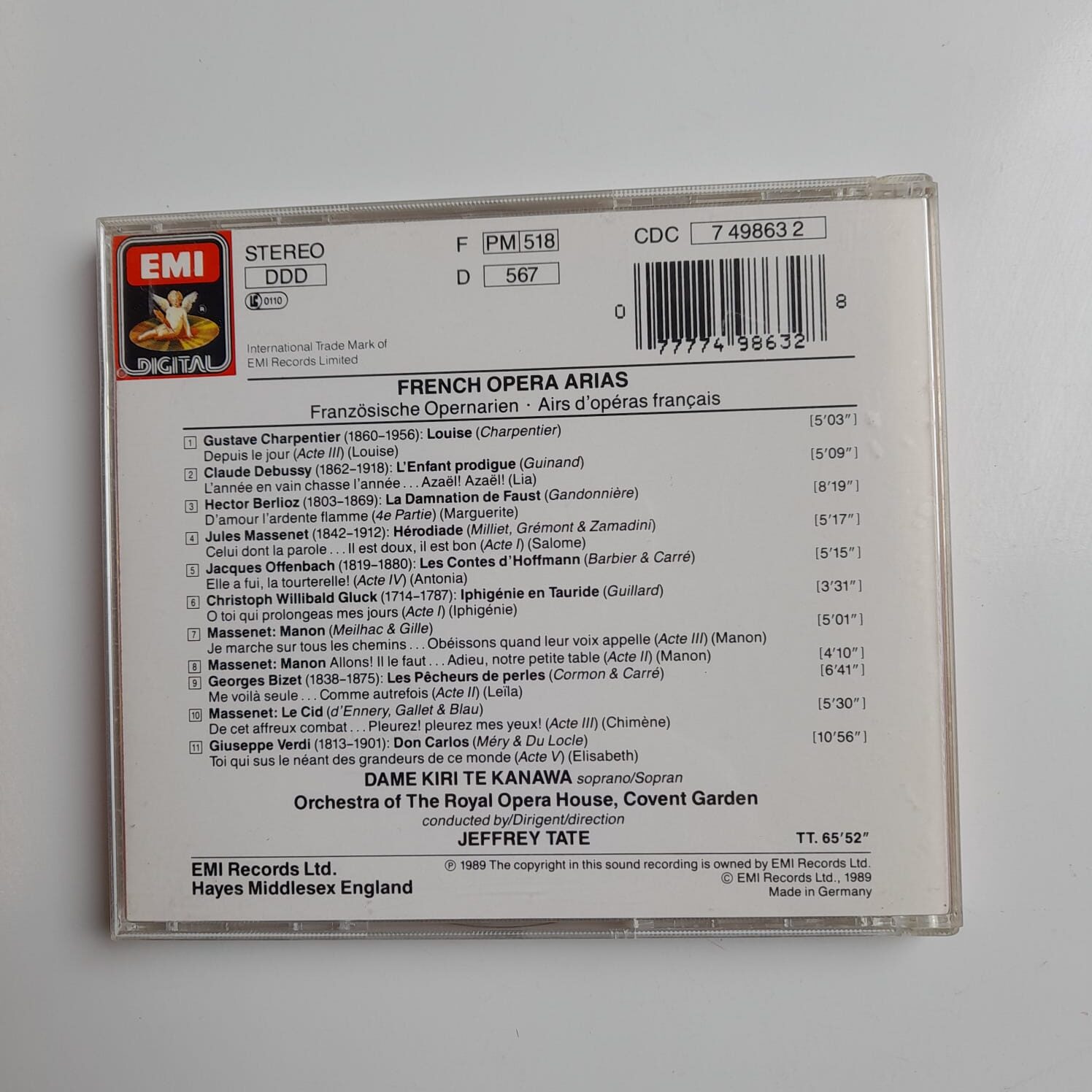 CD Kiri Te Kanawa - French Opera Arias - Importado - Imagem 2