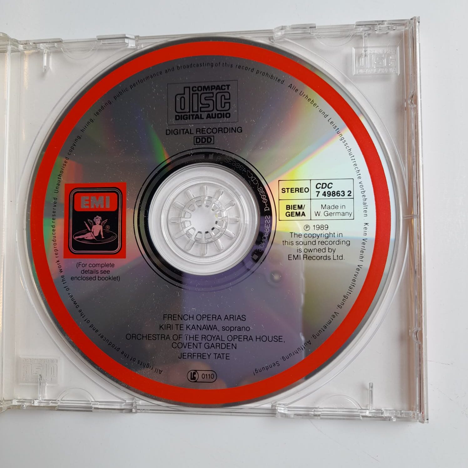 CD Kiri Te Kanawa - French Opera Arias - Importado - Imagem 3