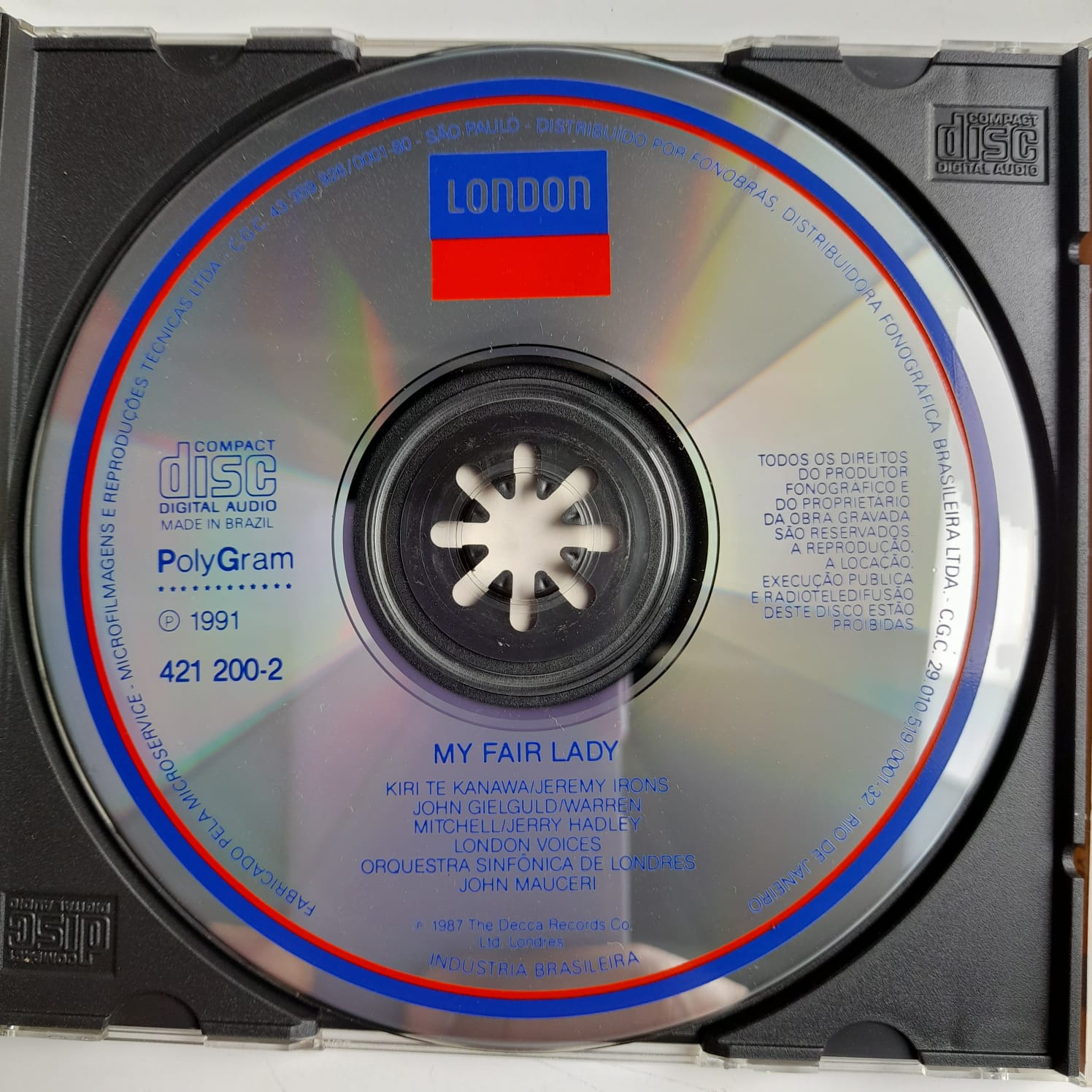 CD My Fair Lady - Kiri Te Kanawa & Jeremy Irons - Imagem 3