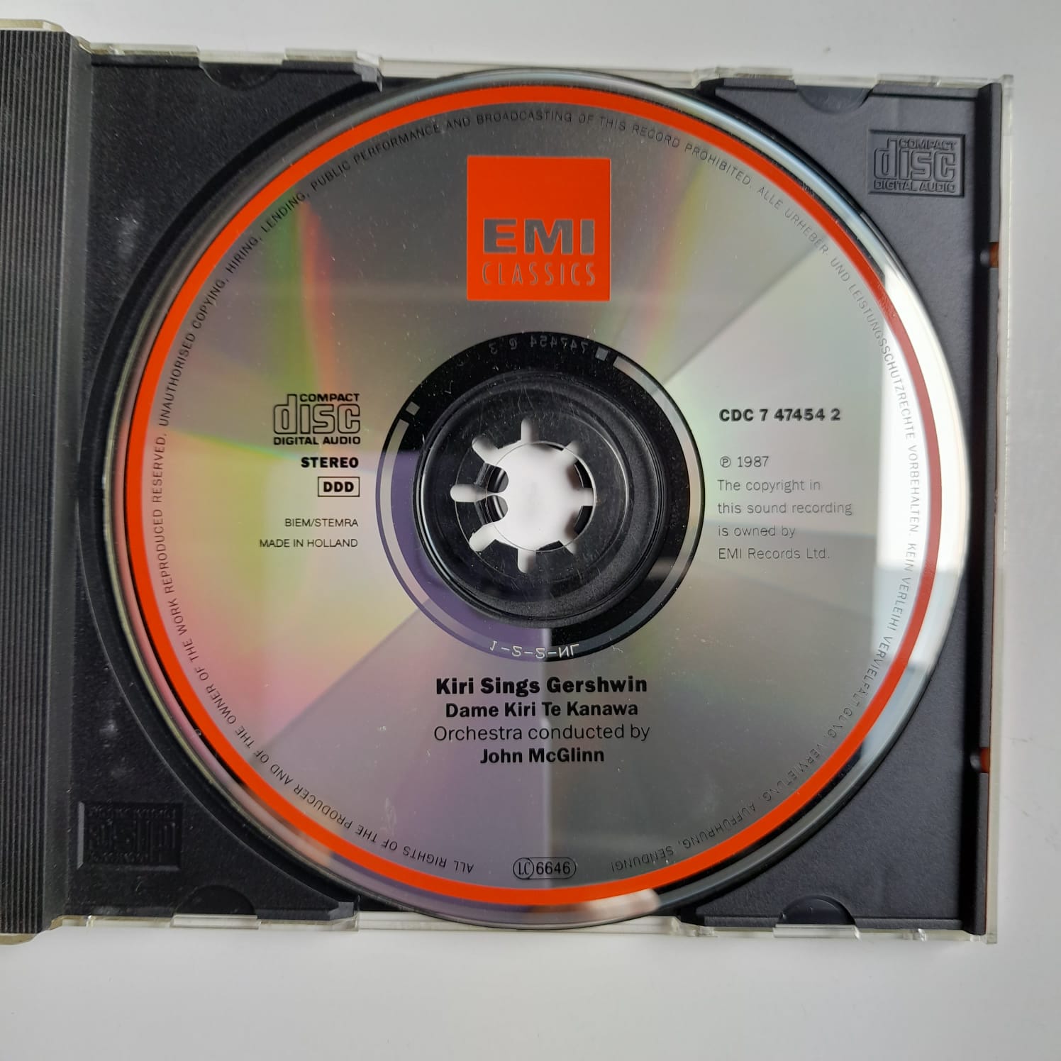 CD Kiri Te Kanawa - Kiri Sings Gershwin - Importado - Imagem 3
