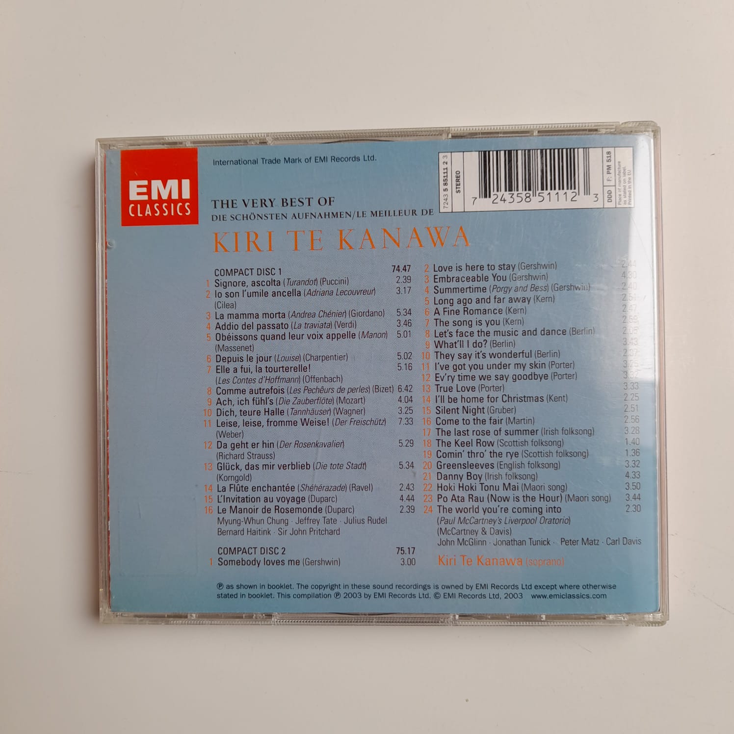 CD The Very Best of Kiri Te Kanawa - Importado Duplo - Imagem 2