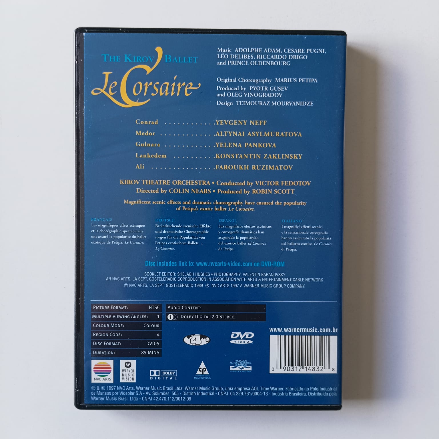 DVD THE KIROV BALLET - LE CORSAIRE - REG: VICTOR FEDOTOV - Imagem 2