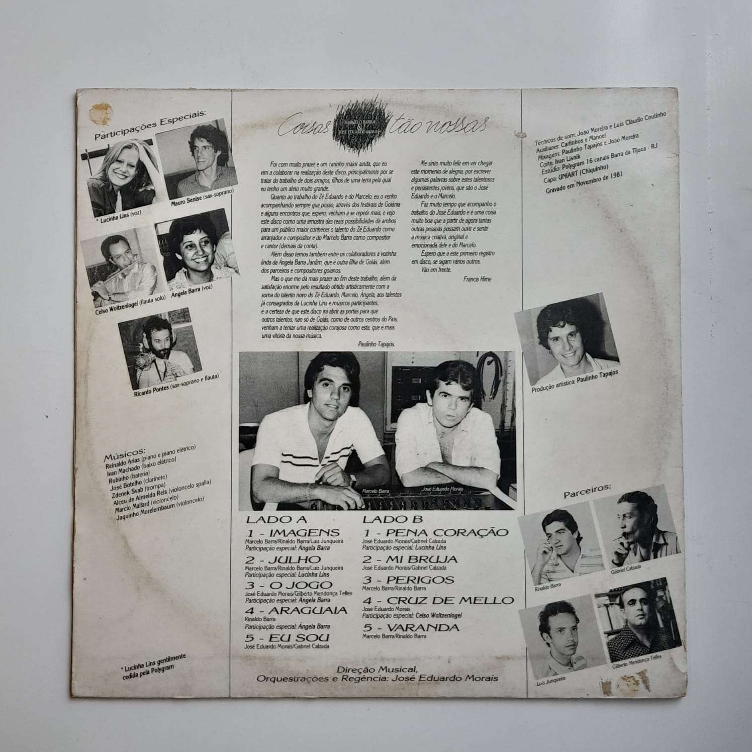 LP Marcelo Barra & José Eduardo Morais – Coisas Tão Nossas - Imagem 2