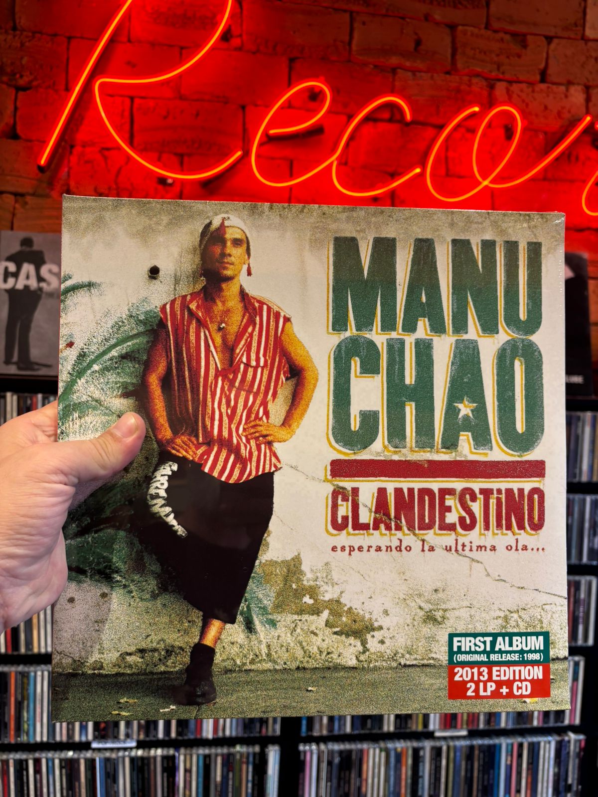 LP Manu Chao - Clandestino - 2 LP + CD - Lacrado