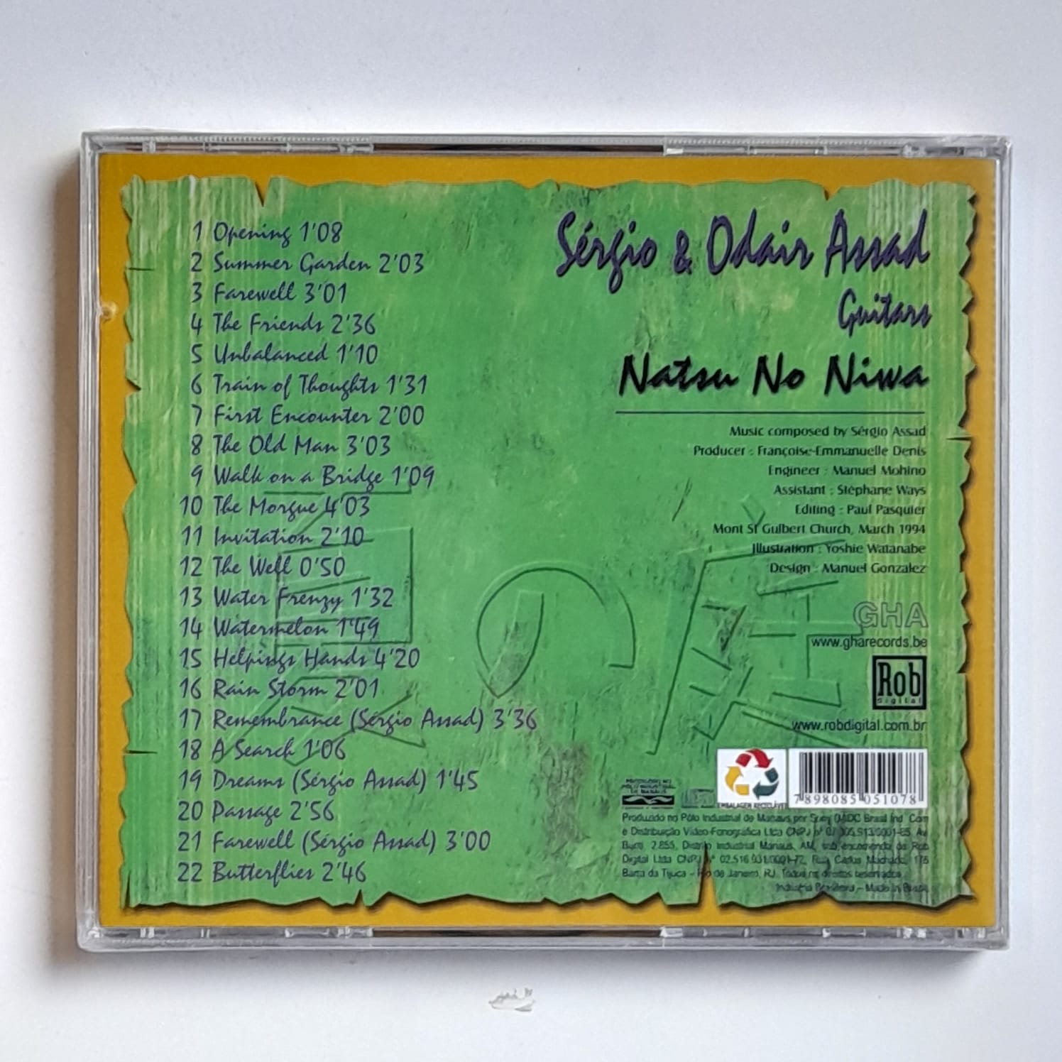 CD Sérgio & Odair Assad – Natsu No Niwa - Lacrado - Imagem 2