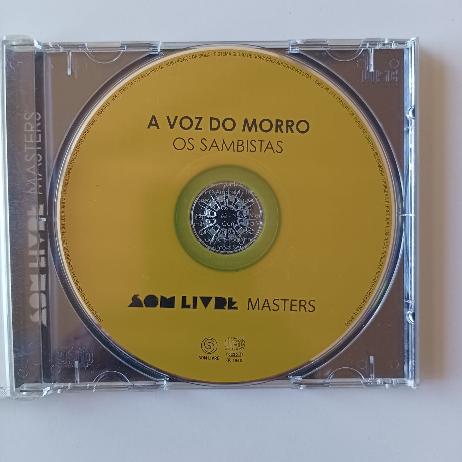 CD Conjunto A Voz Do Morro – Os Sambistas - Imagem 3