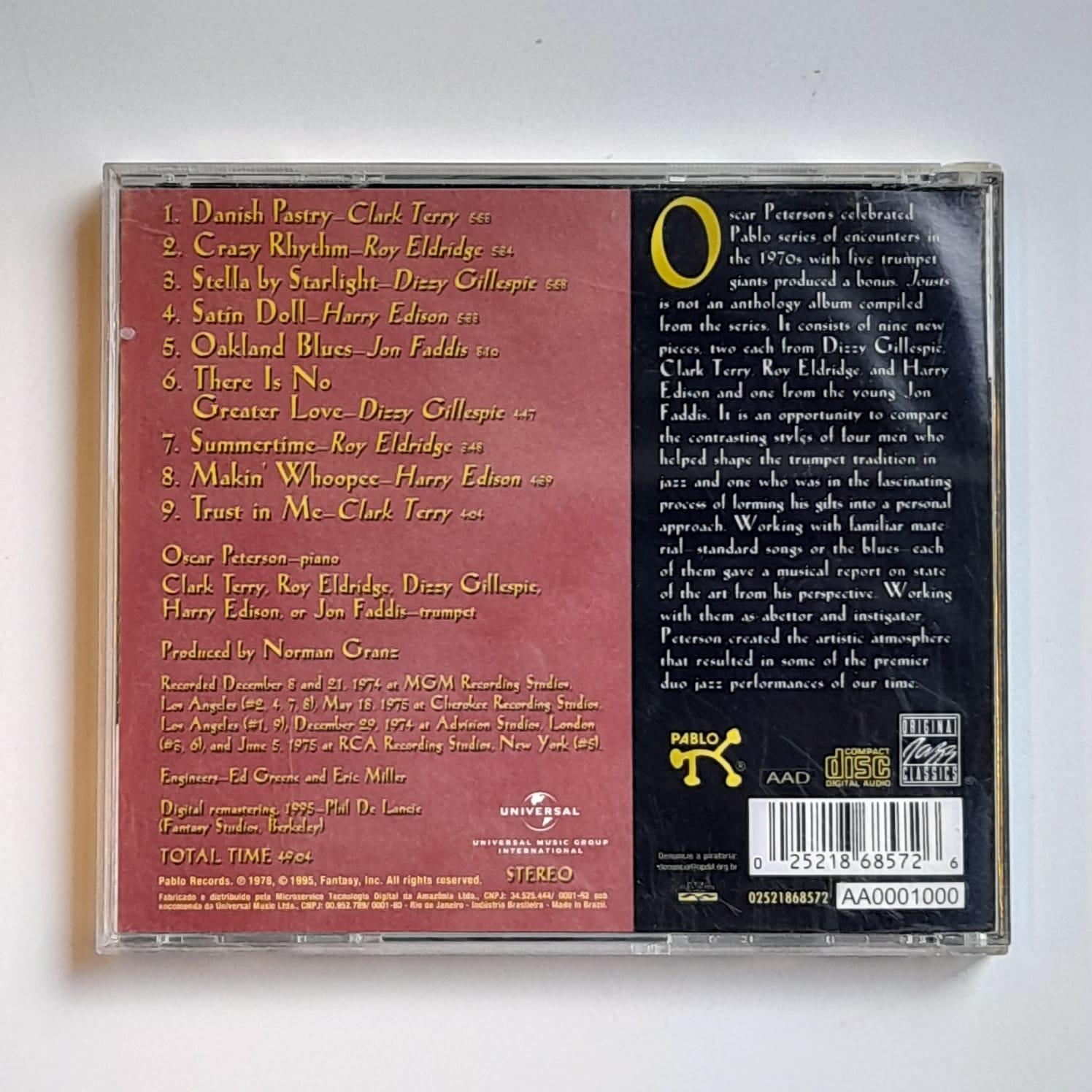 CD Oscar Peterson & The Trumpet Kings – Jousts - Imagem 2