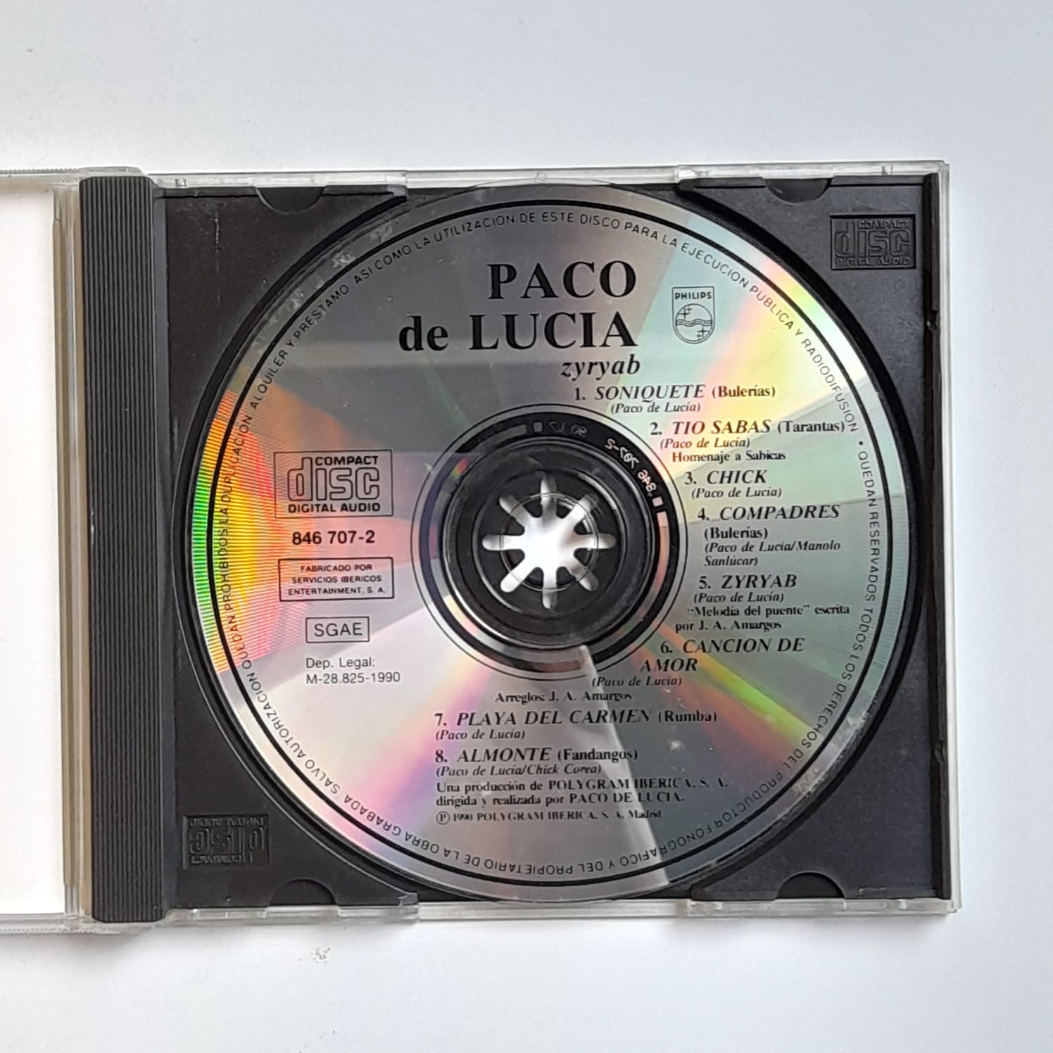 CD Paco De Lucia – Zyryab - Imagem 3