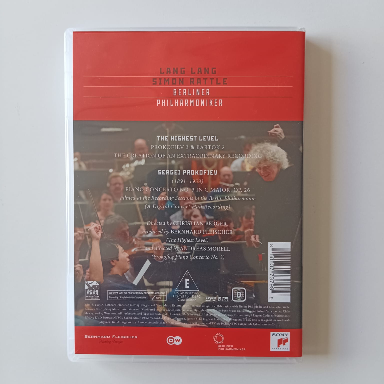 DVD Lang Lang - Prokofiev 3 - The Highest Level - Reg: Sir Somon Rattle - Importado - Imagem 2