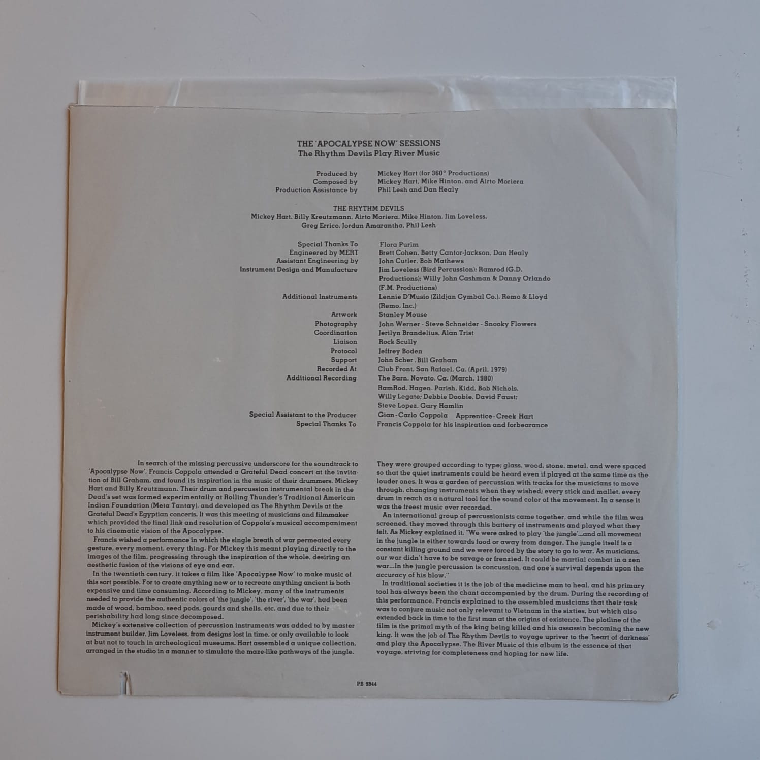 LP Rhythm Devils – The Apocalypse Now Sessions - Importado - Imagem 5