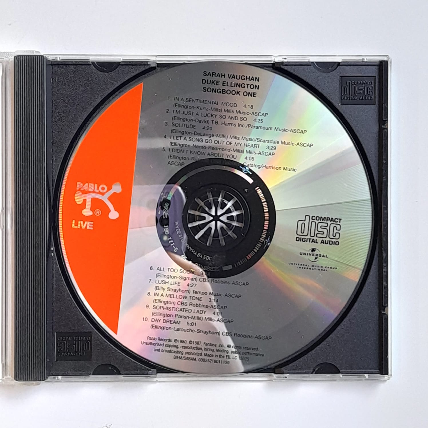CD Sarah Vaughan : Duke Ellington – Song Book One - Importado - Imagem 3