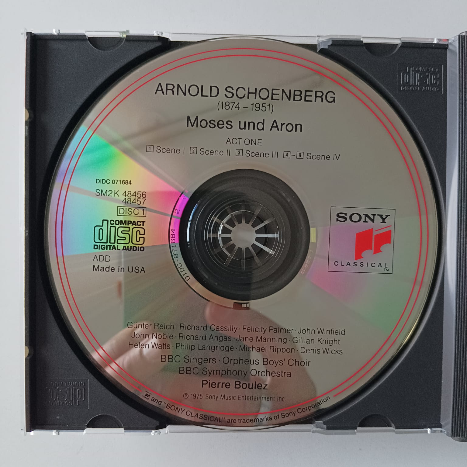 Box CD Schoenberg - Moses Und Aron - Reg: Pierre Boulez - Importado - 2CDs - Imagem 3