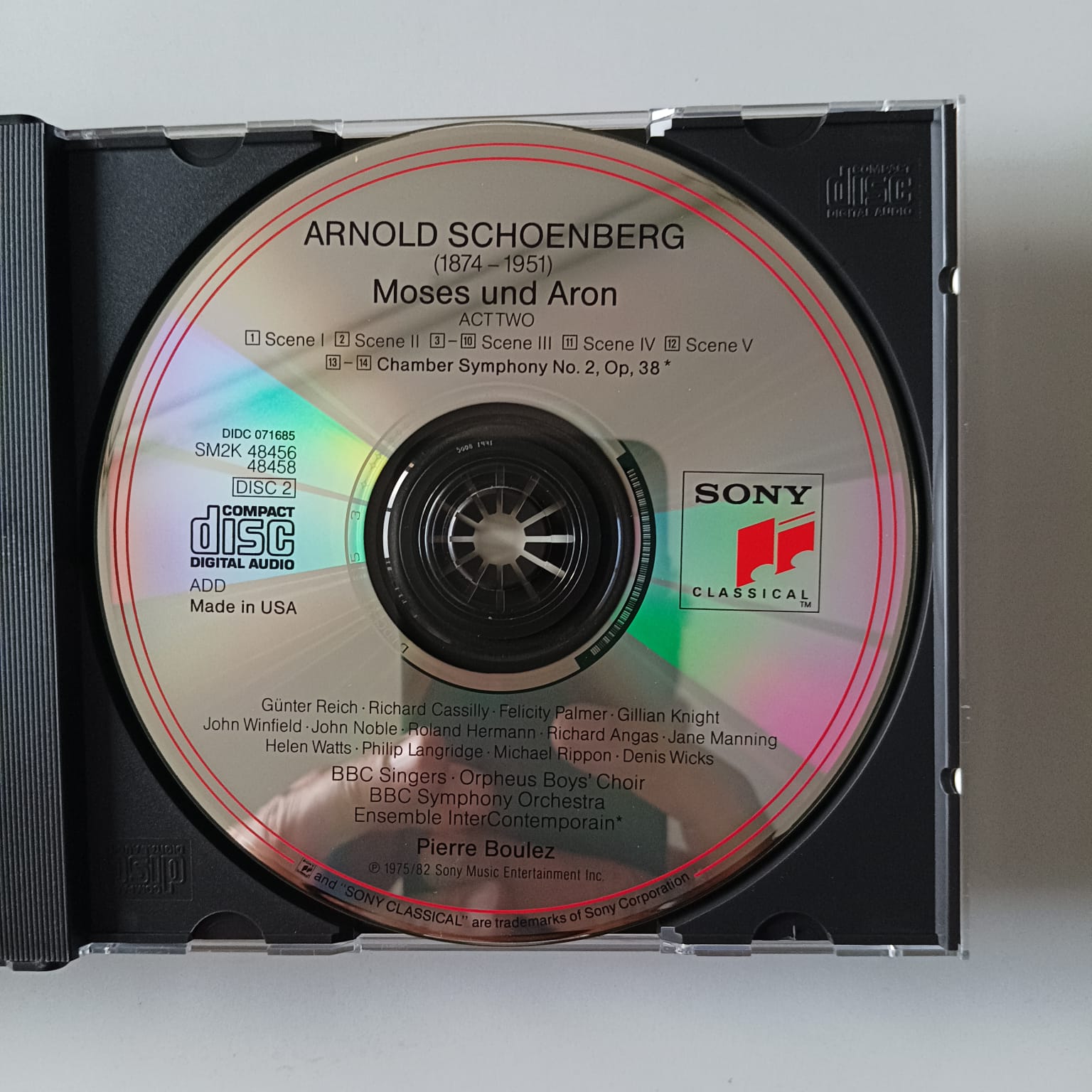 Box CD Schoenberg - Moses Und Aron - Reg: Pierre Boulez - Importado - 2CDs - Imagem 4
