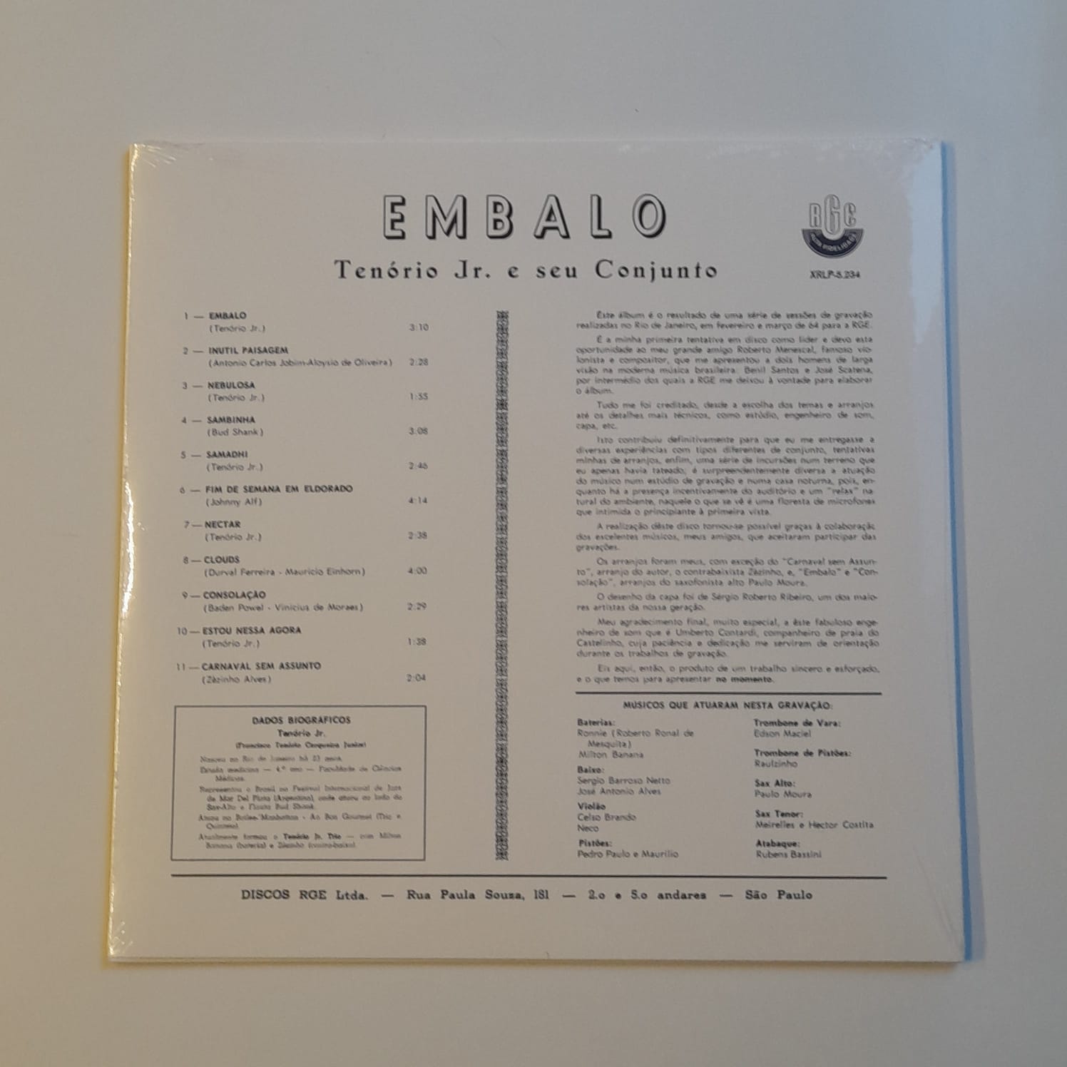 LP Tenório Jr. – Embalo - Lacrado - Imagem 2
