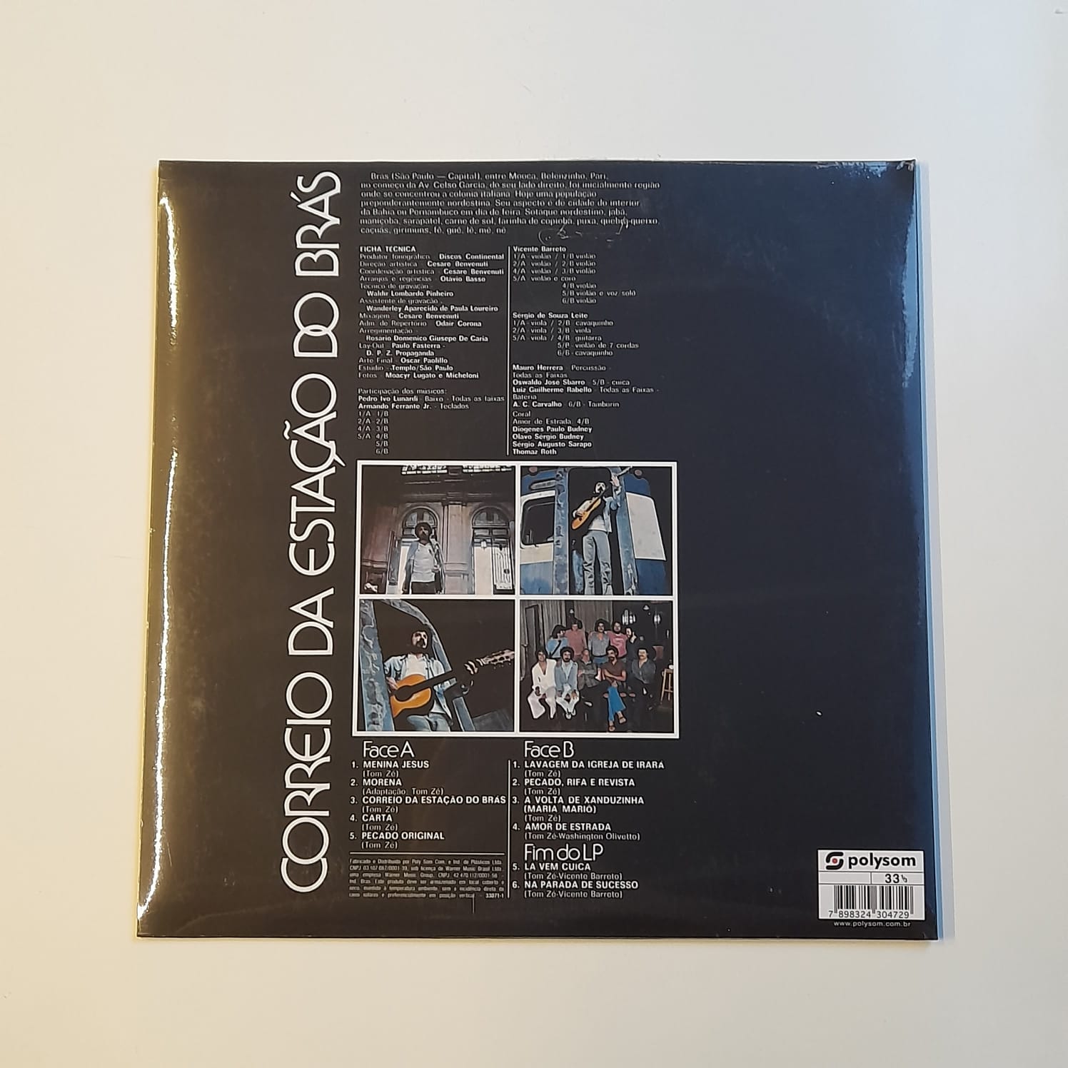 LP Tom Zé – Correio Da Estação Do Brás - Lacrado - Imagem 2