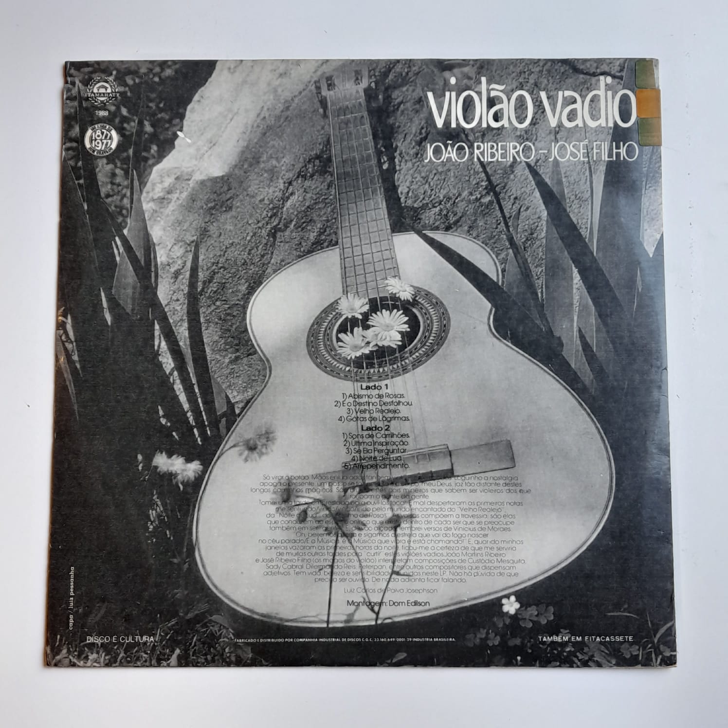 LP João Ribeiro, José Filho – Violão Vadio - Imagem 2