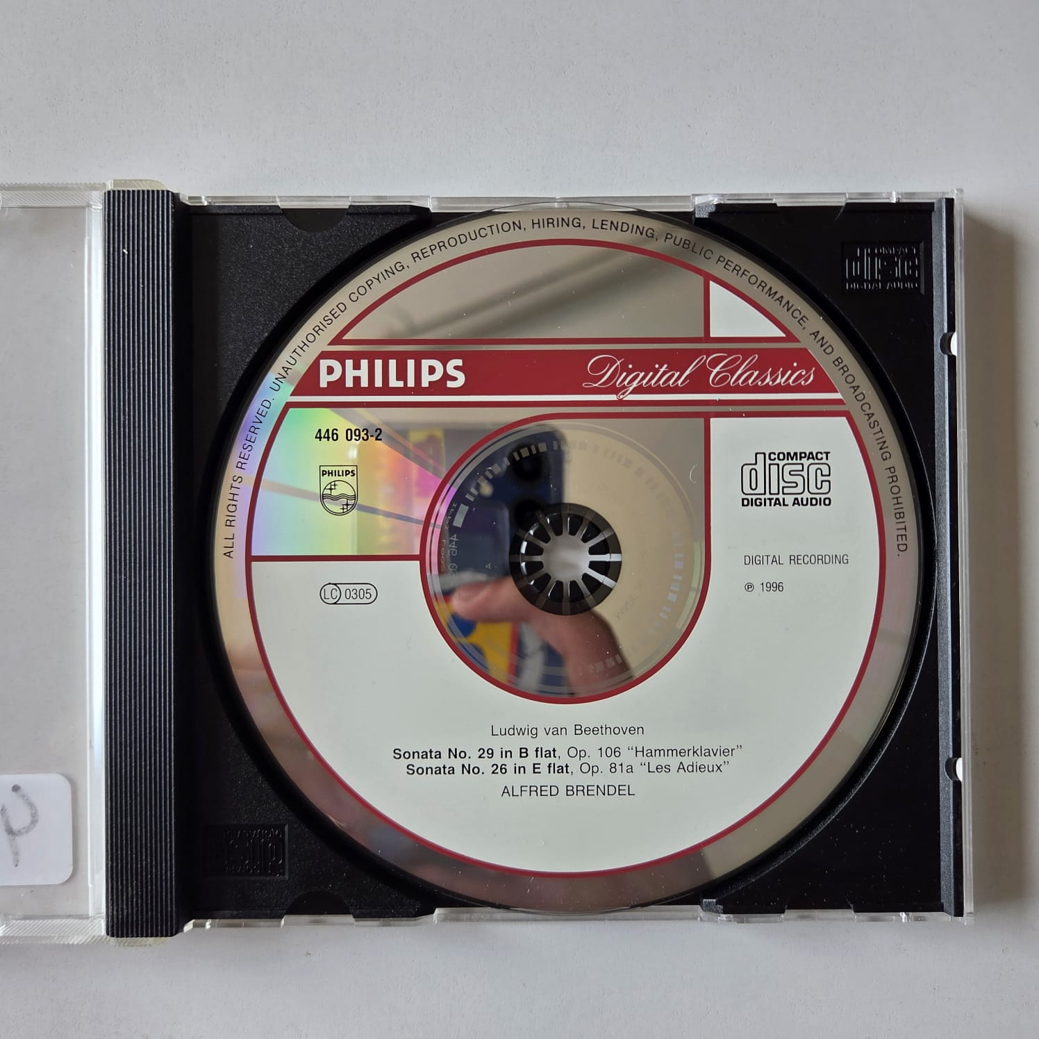 CD Beethoven - Piano Sonatas - Op. 81a & 106 - Alfred Brendel - Importado - Imagem 3