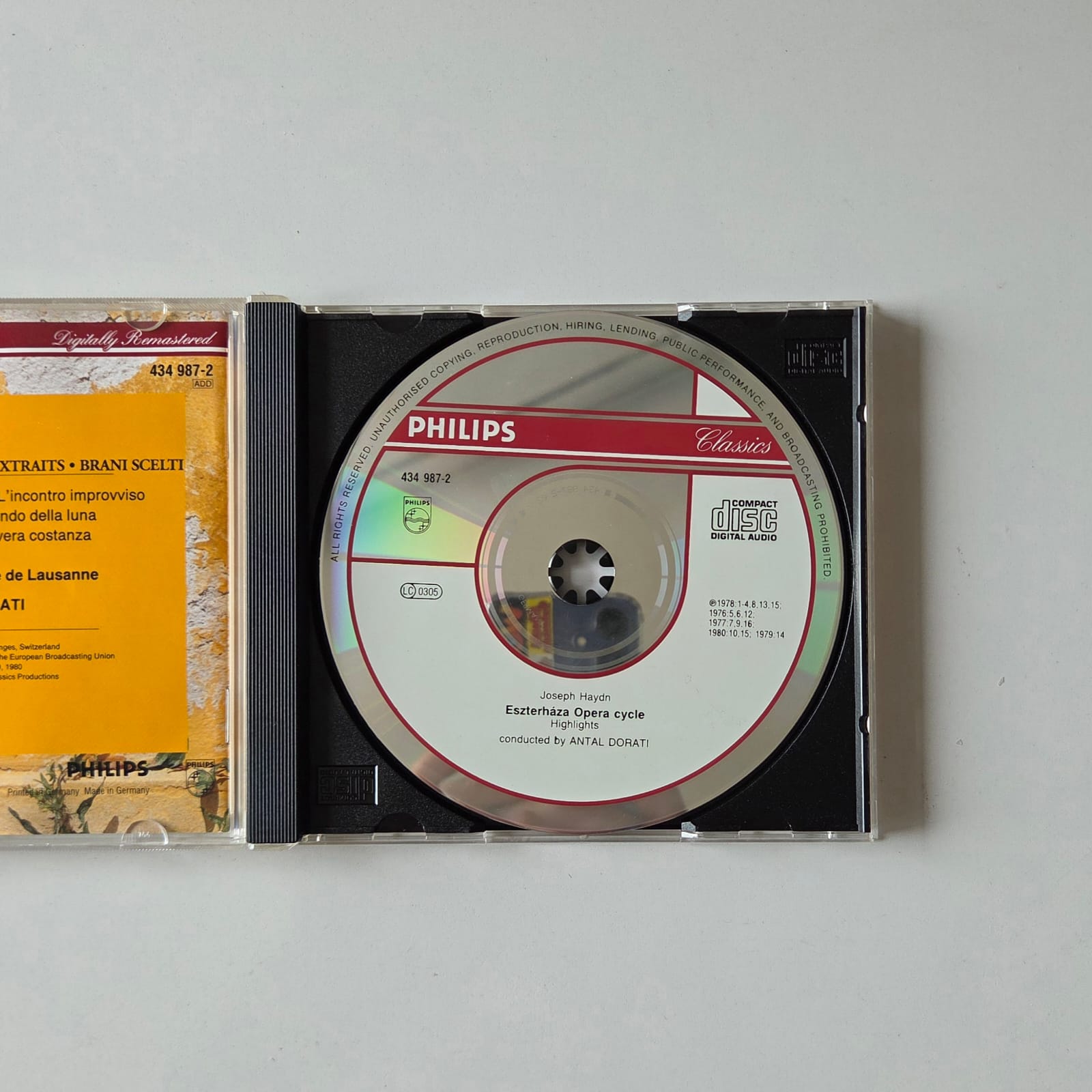 CD Haydn - Eszterháza Opera Cycle Highlights - Reg: Antal Dorati - Importado - Imagem 3