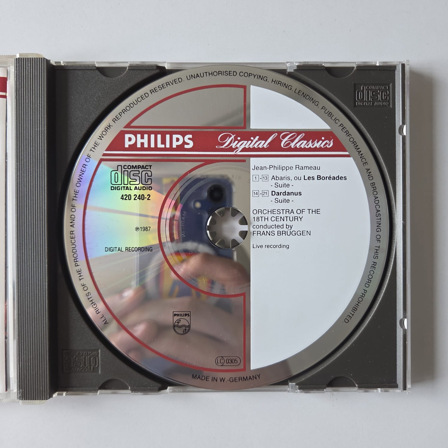 CD Rameau - Suites - Orchestra Of The 18th Century - Reg: Frans Brüggen - Importado - Imagem 3
