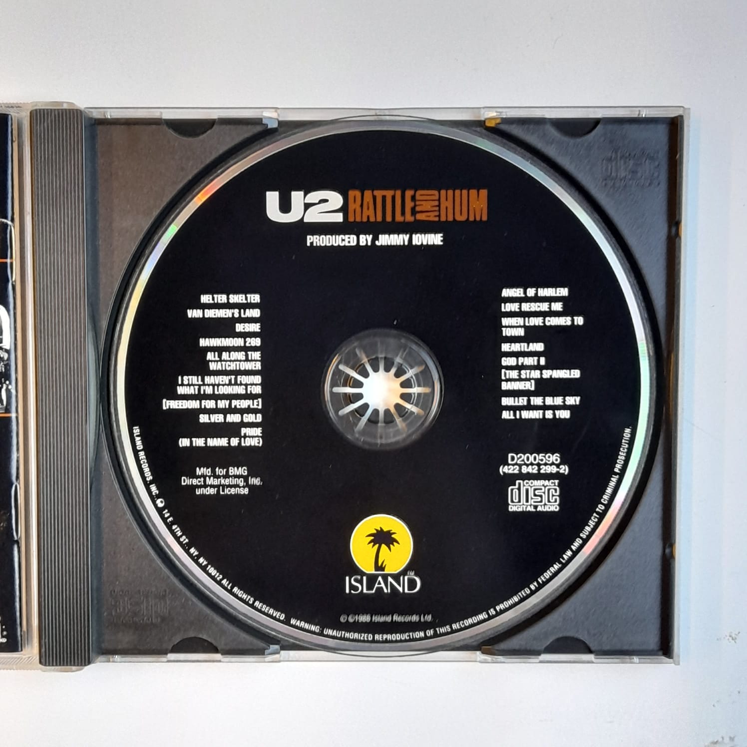 CD U2 – Rattle And Hum - Importado - Imagem 3
