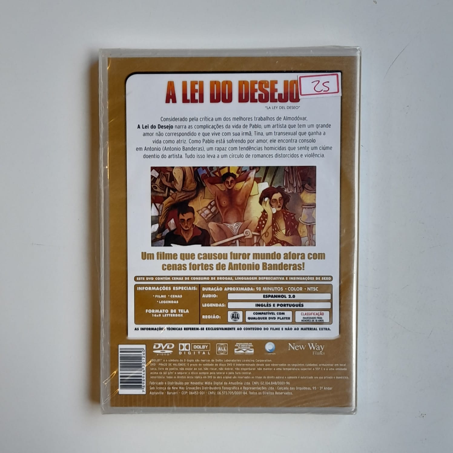 DVD A Lei do Desejo - Lacrado - Imagem 2