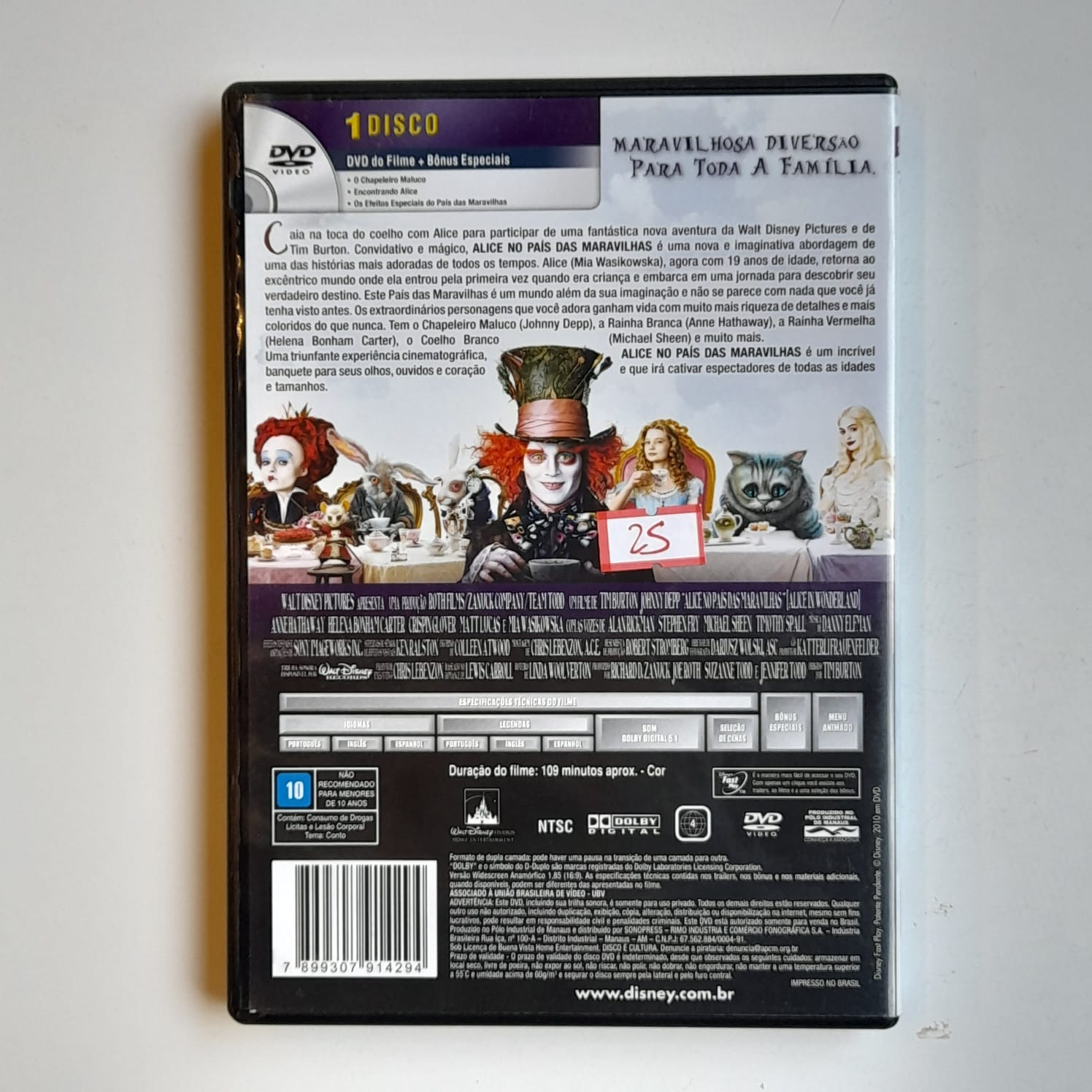 DVD Alice no País das Maravilhas - Imagem 2