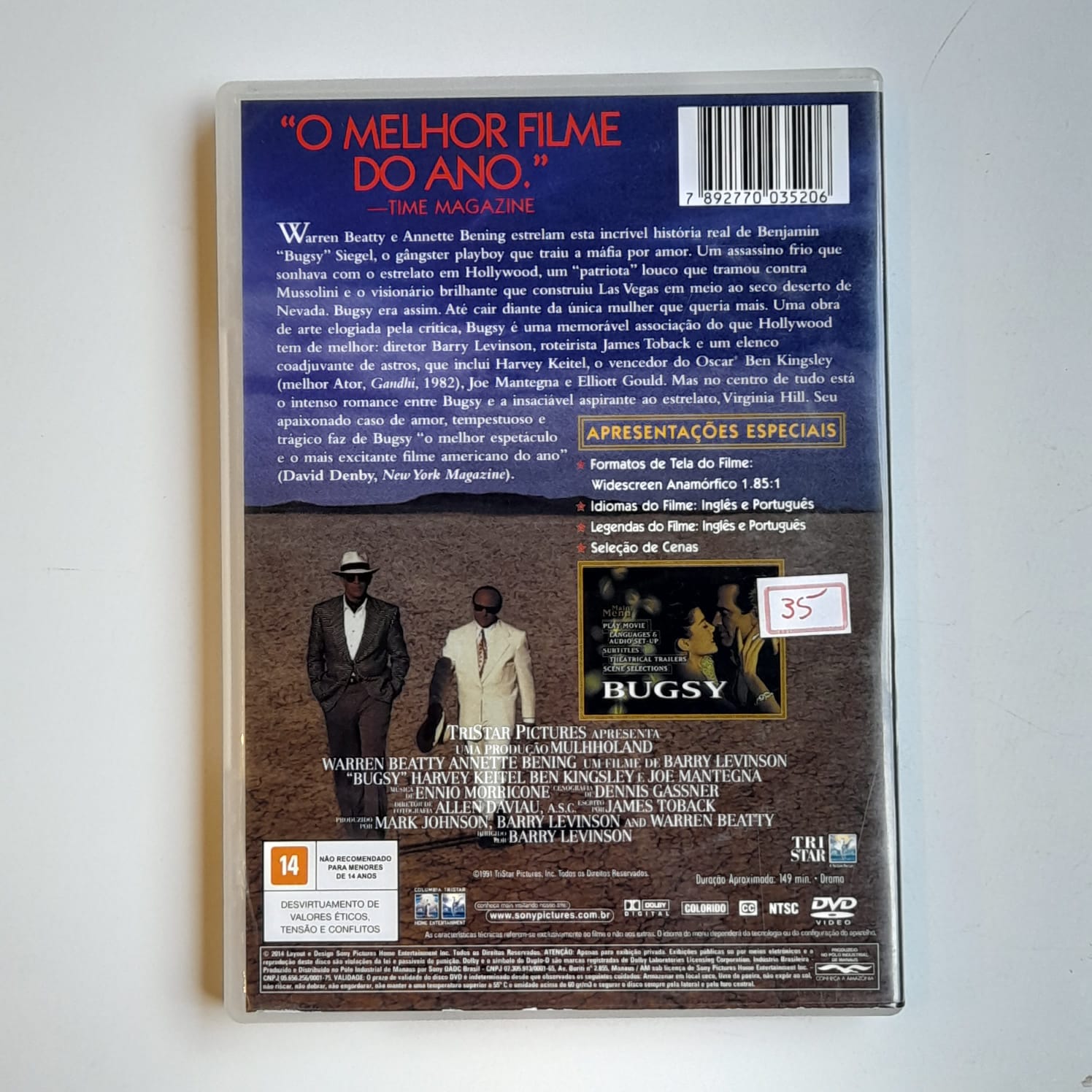 DVD Bugsy - Imagem 2