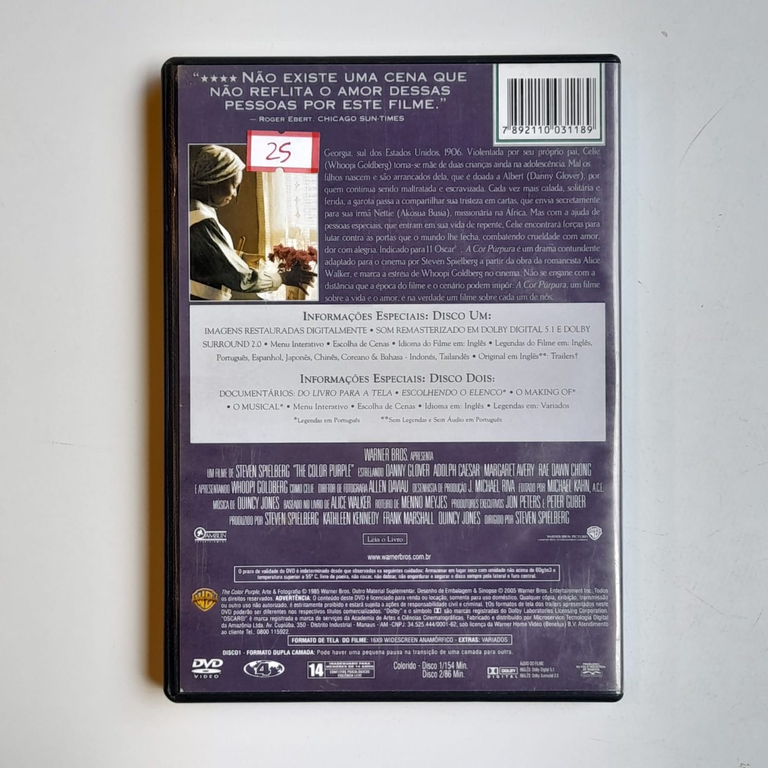DVD A Cor Púrpura - Duplo - Imagem 2