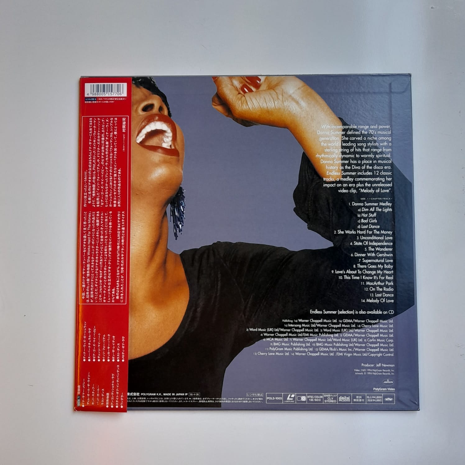 Laserdisc Donna Summer – Endless Summer/Donna Summer's Greatest Hits - Edição Japonesa - Imagem 2