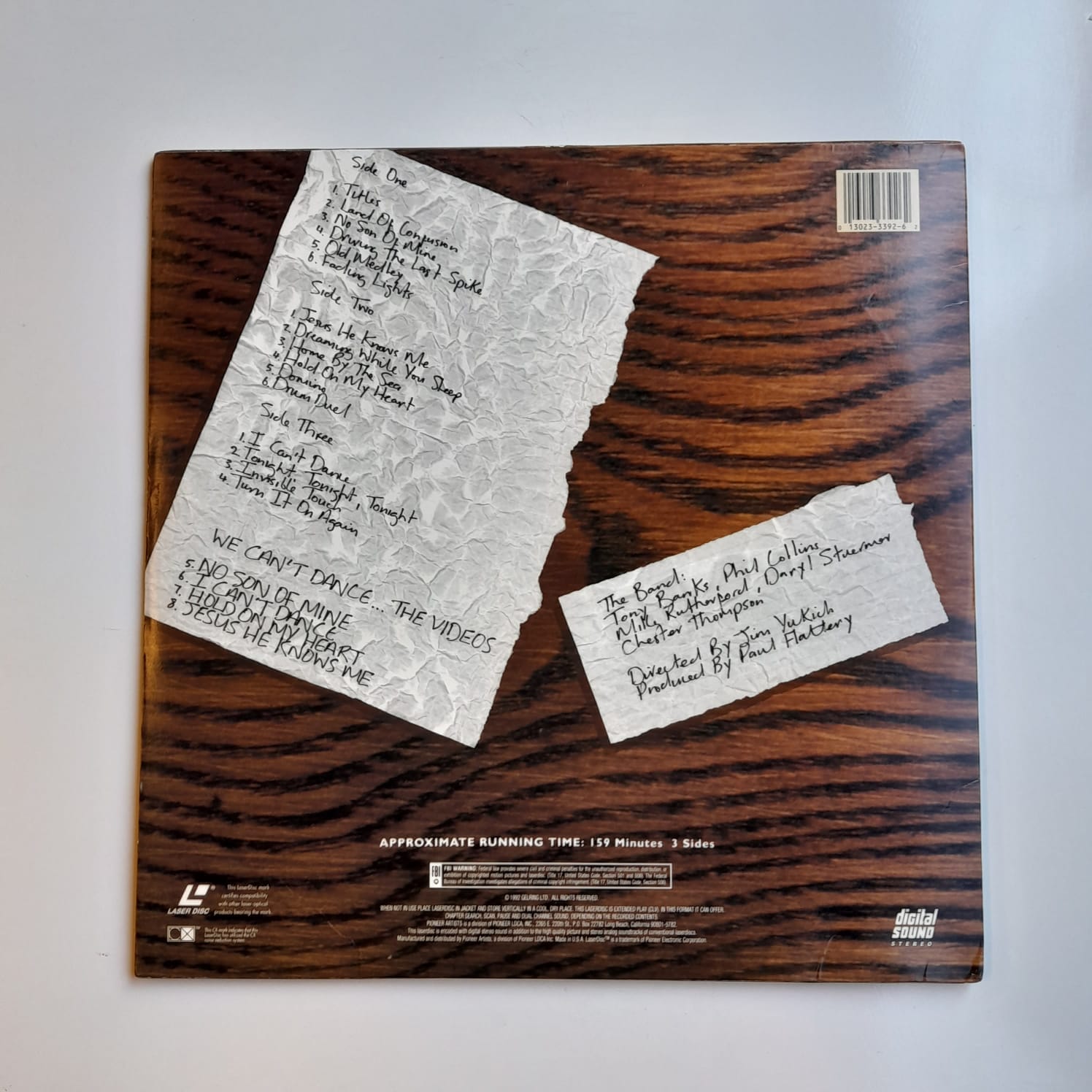 Laserdisc Genesis – Live - The Way We Walk In Concert - Duplo Importado - Imagem 2