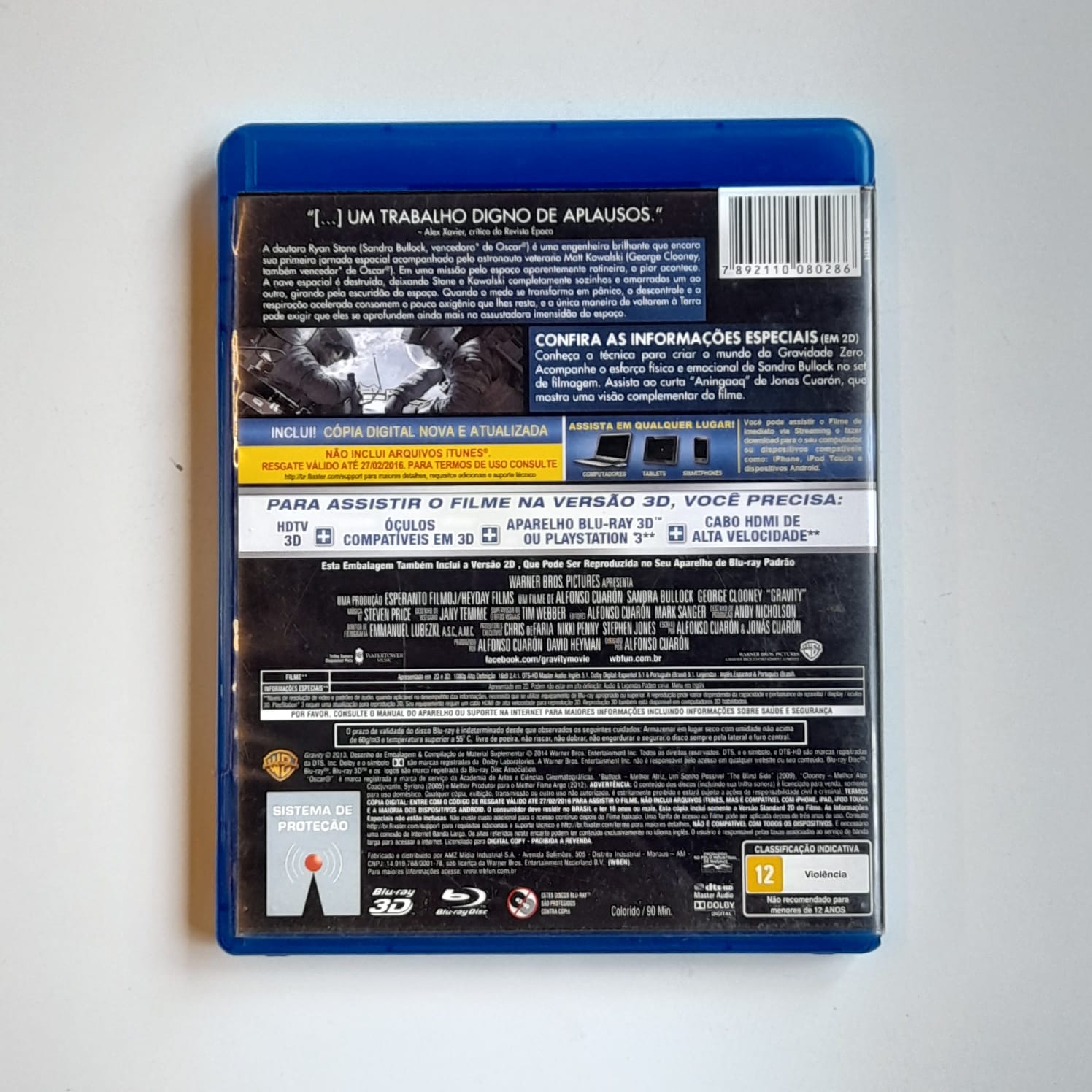Blu-Ray Gravidade 3D - Imagem 2