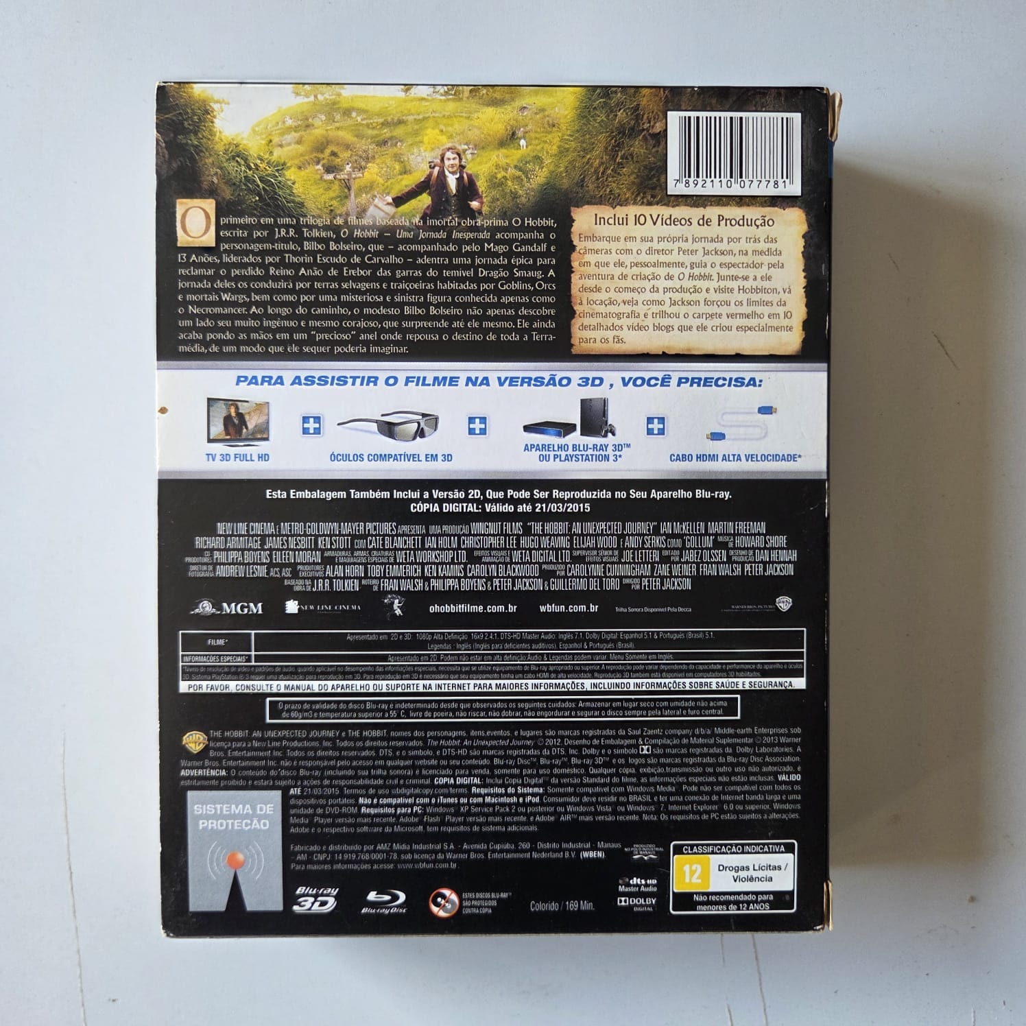 Blu-ray O Hobbit - Uma Jornada Inesperada 3D (4 discos) - Imagem 2