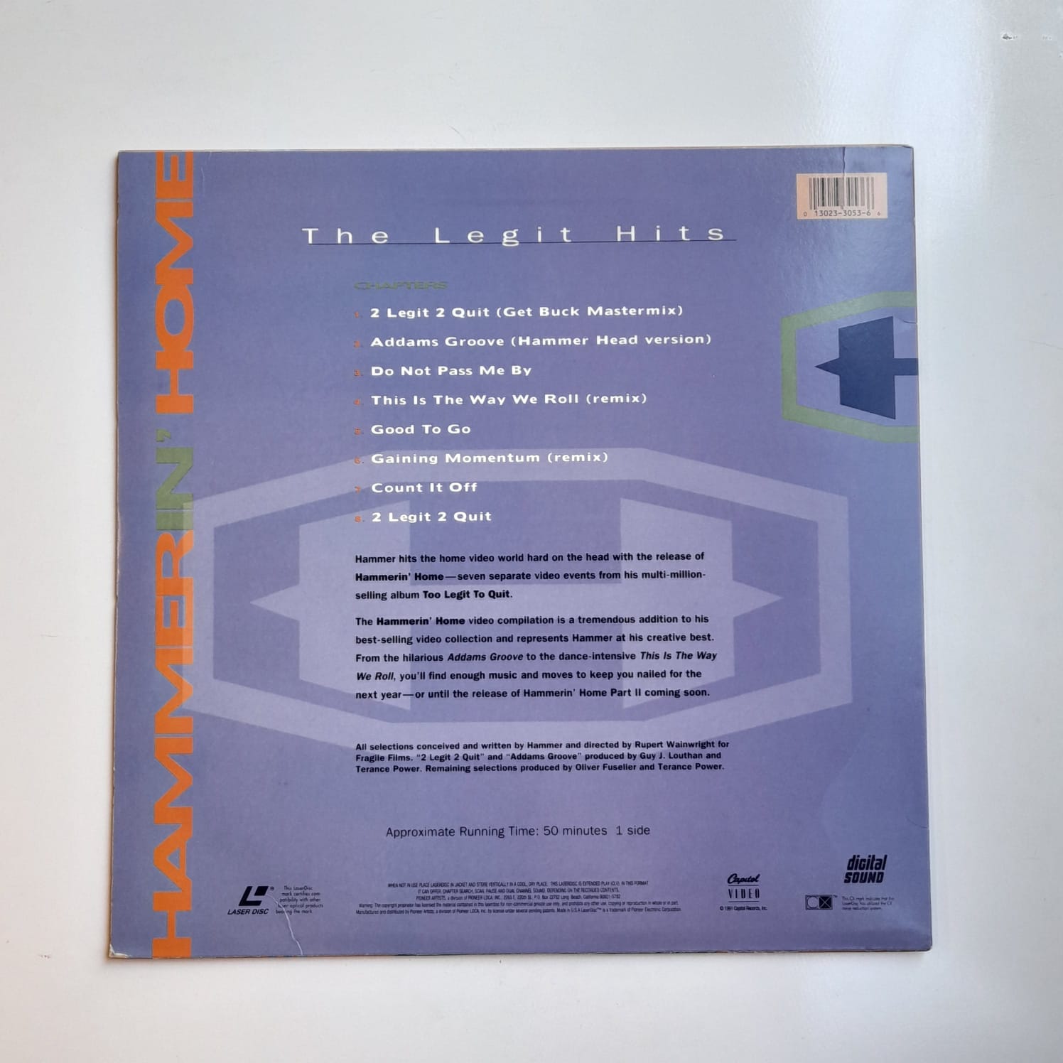 Laserdisc MC Hammer – Hammerin' Home - The Legit Hits - Importado - Imagem 2