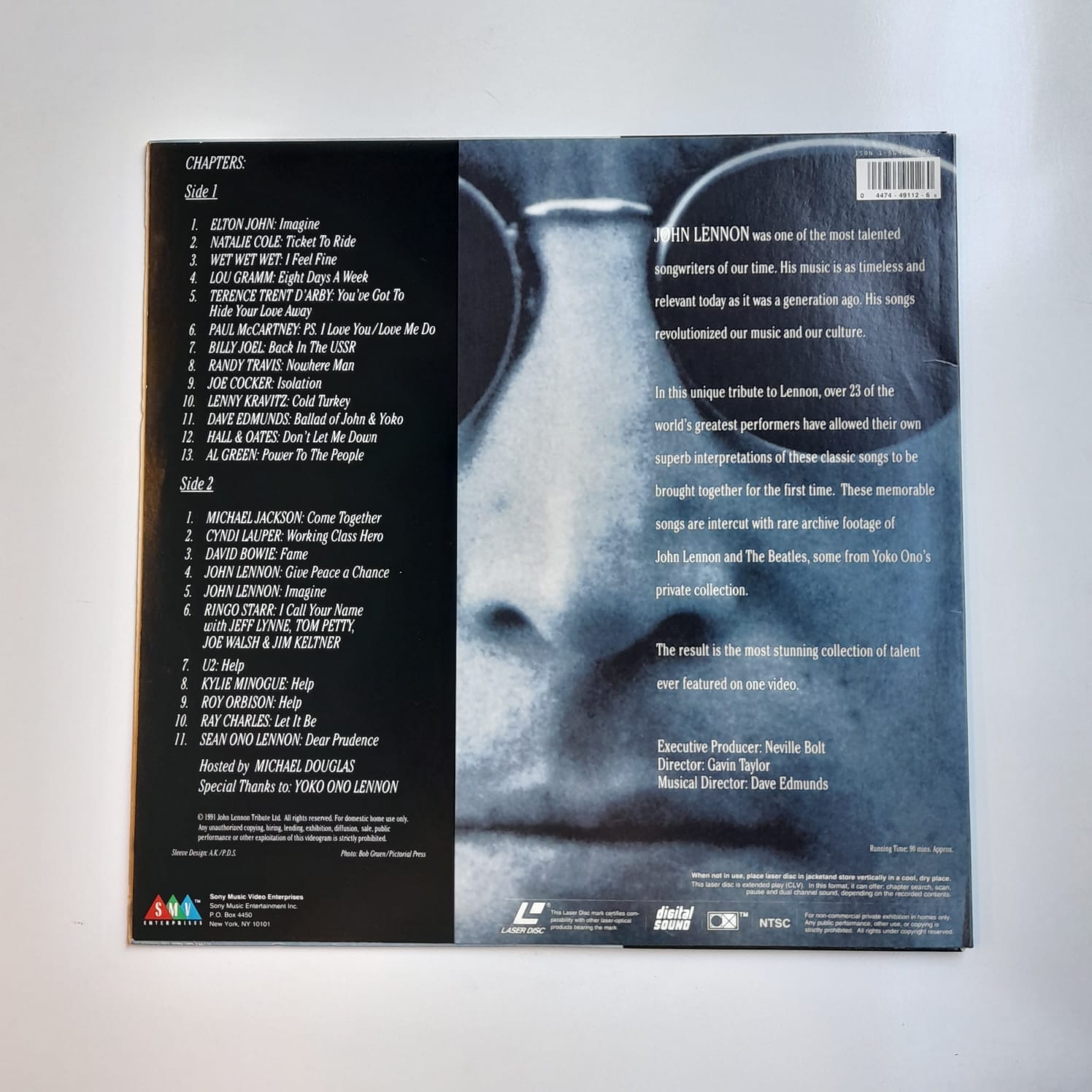 Laserdisc The World's Greatest Artists Sing Lennon - A Tribute - Importado - Imagem 2