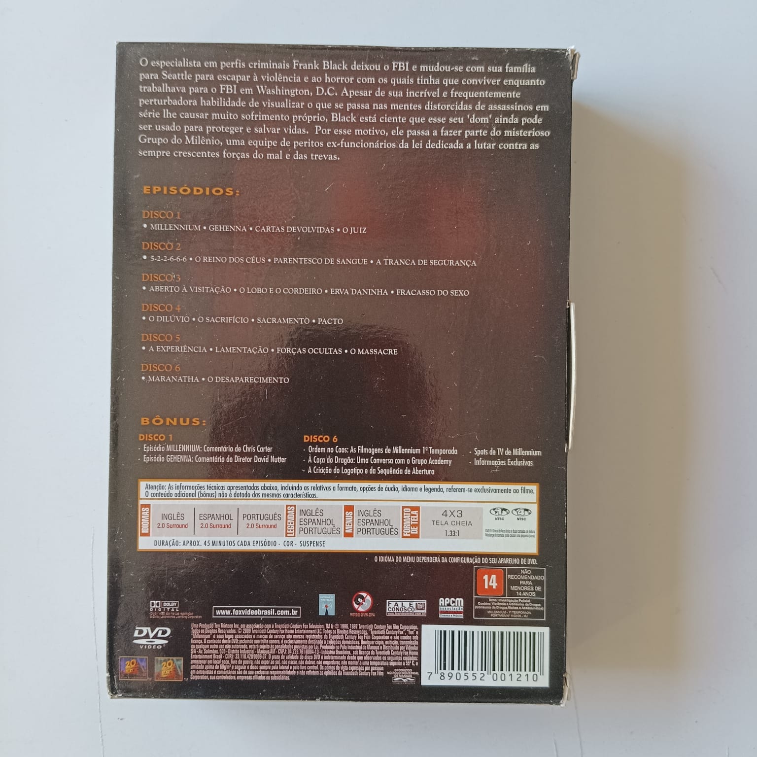 DVD Millennium - Temporadas 1, 2 e 3 - Imagem 2