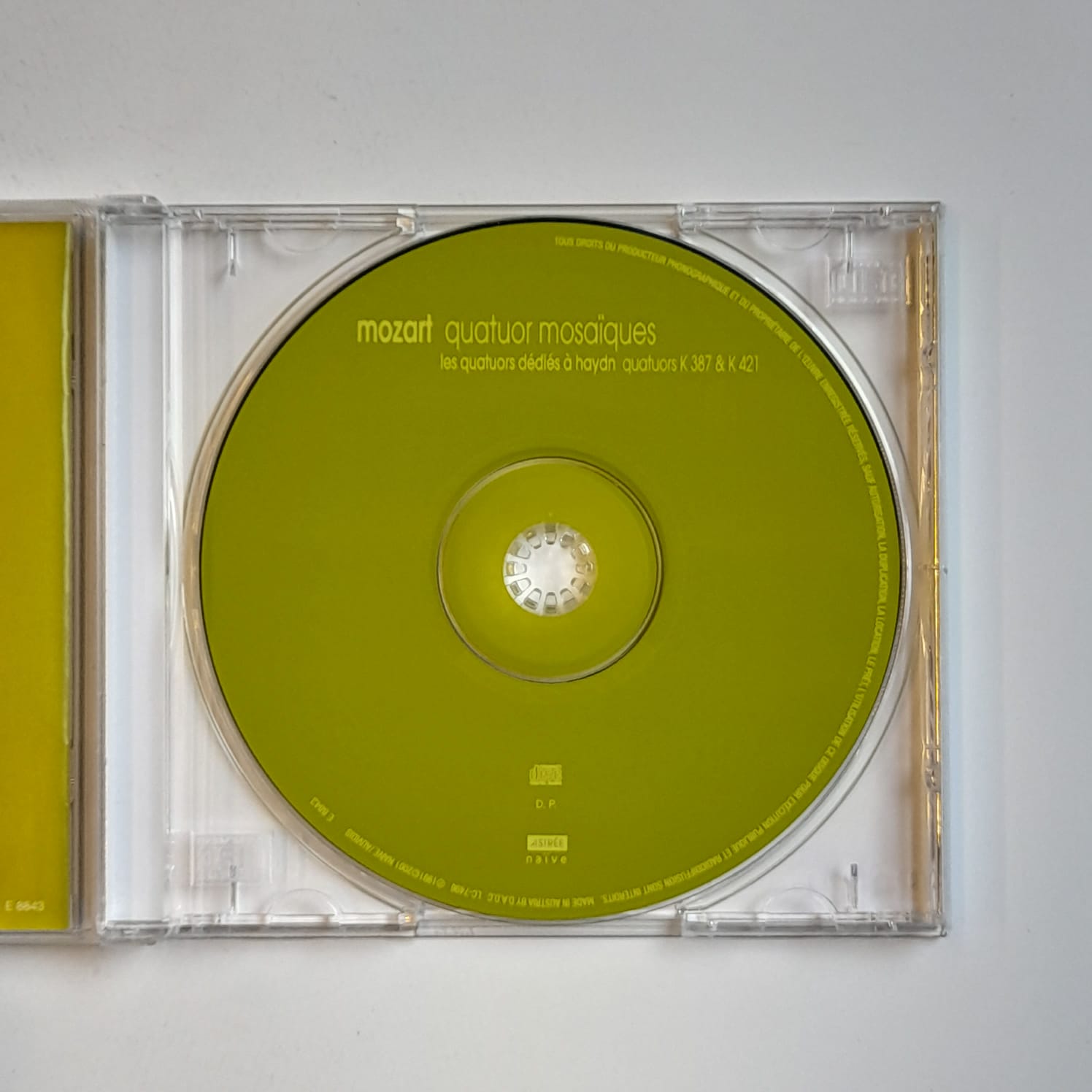 Box (5 CDs) Mozart - Quartuor Mosaiiques Dédiés á Haydn / Prussiens & Hoffmeister - Importado - Imagem 5