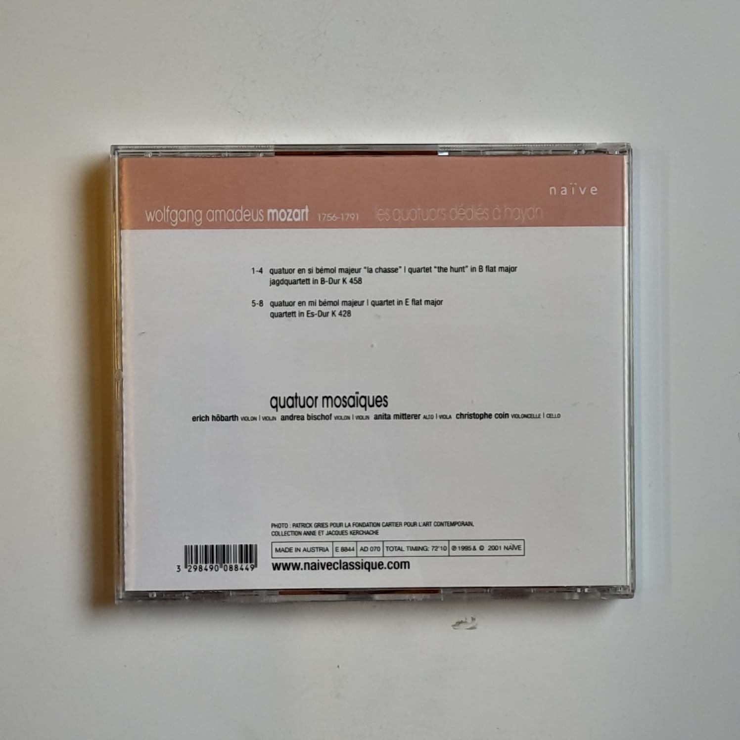 Box (5 CDs) Mozart - Quartuor Mosaiiques Dédiés á Haydn / Prussiens & Hoffmeister - Importado - Imagem 17