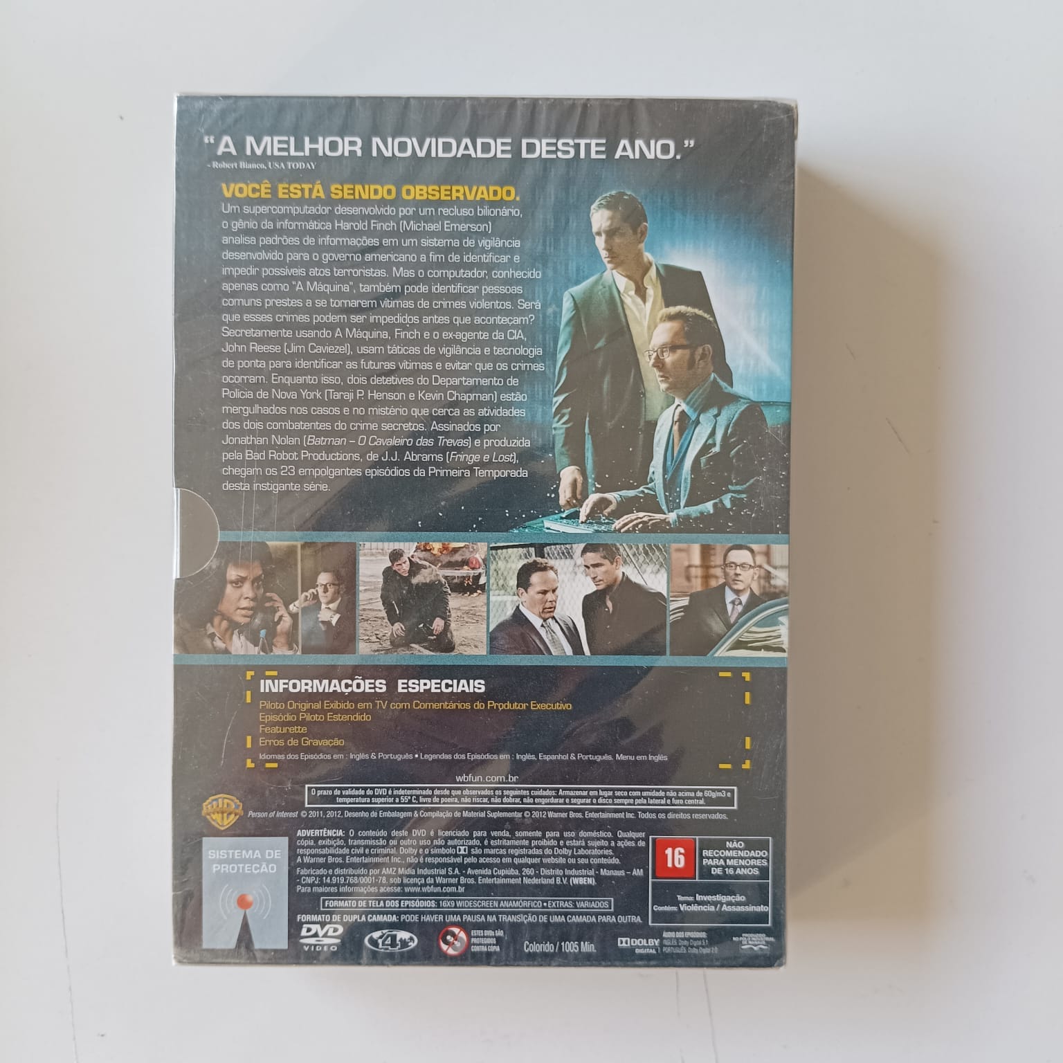 DVD Person of Interest - Temporadas 1 e 2 - Lacrado - Imagem 2