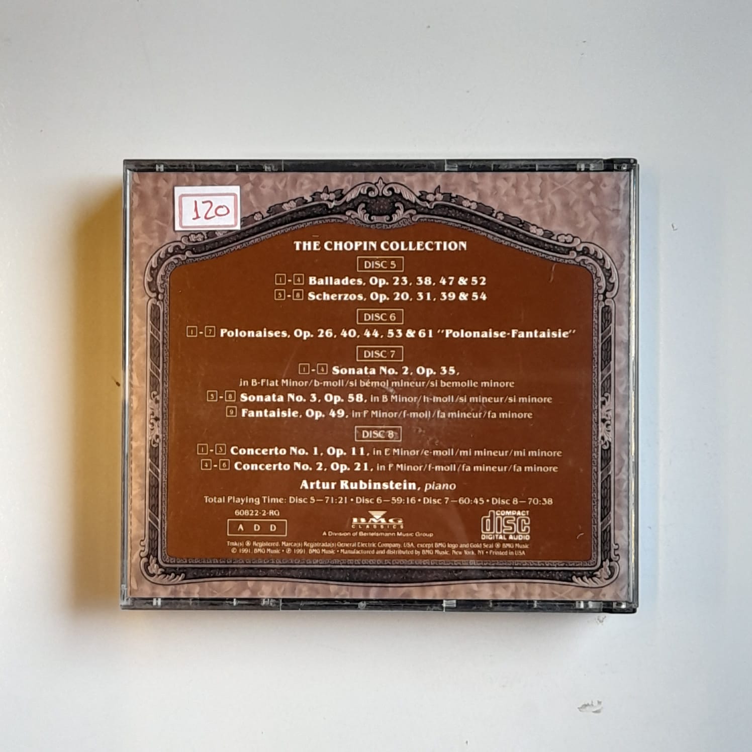 Box (4 CDs) Arthur Rubinstein - The Chopin Collection (Disc 5, 6, 7 & 8) - Importado - Imagem 2