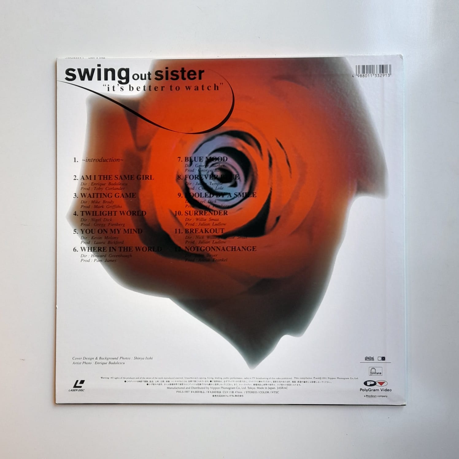 Laserdisc Swing Out Sister – It's Better To Watch - Edição Japonesa - Imagem 2