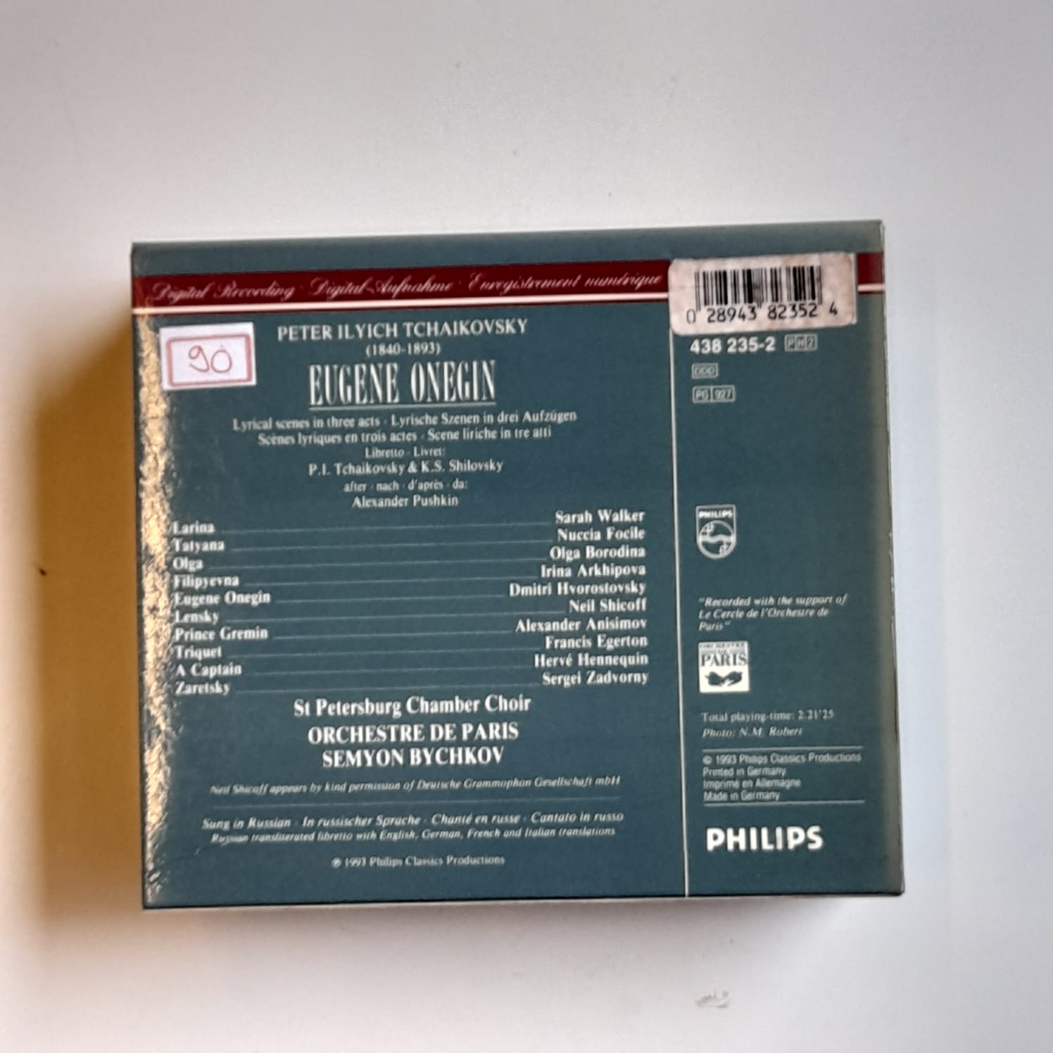 Box (2 CDs )Tchaikovsky - Eugene Onegin - Reg: Semyon Bychkov - Importado - Imagem 2