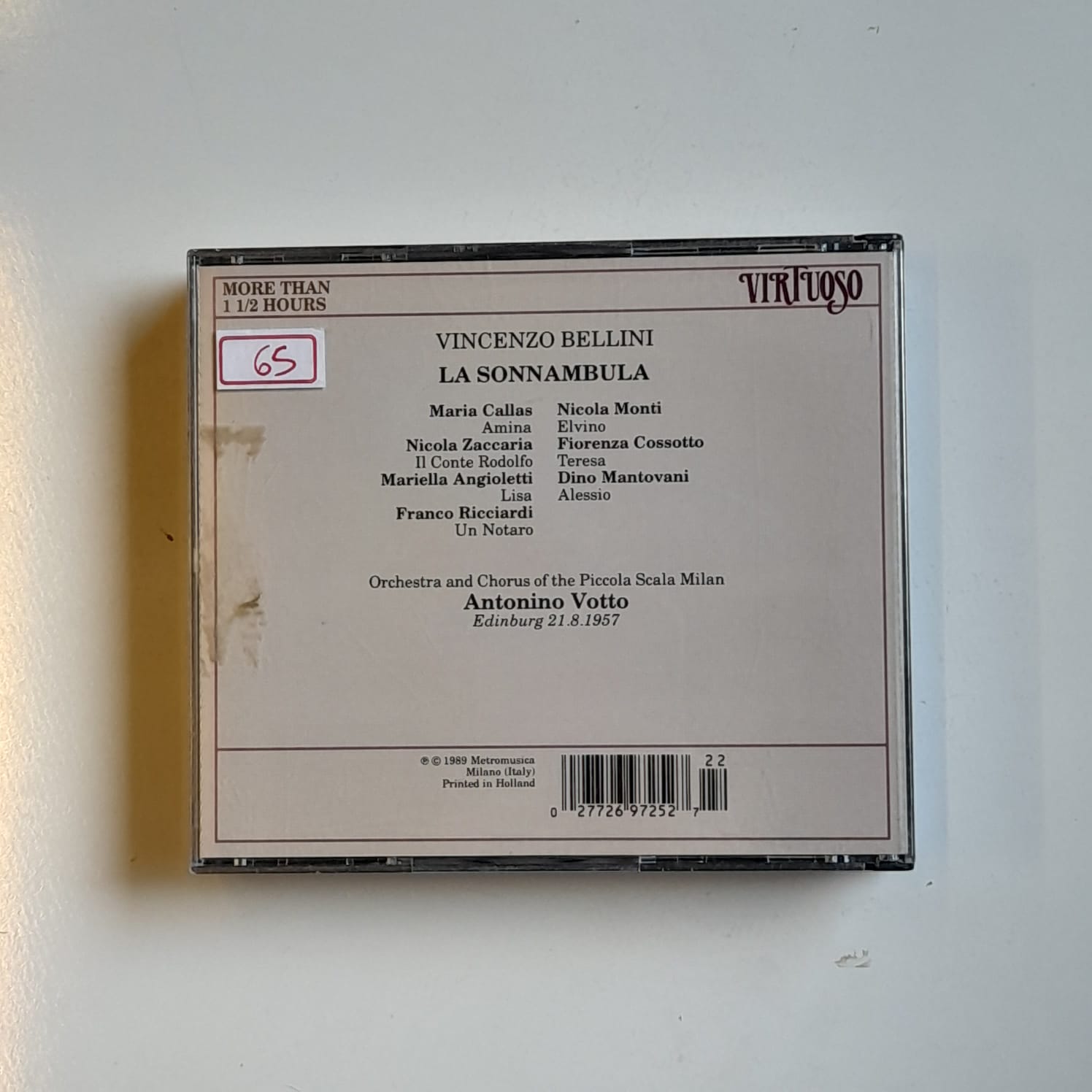 Box (2 CDs) Bellini - La Sonnambula - Reg: Antonino Votto - Importado - Imagem 2