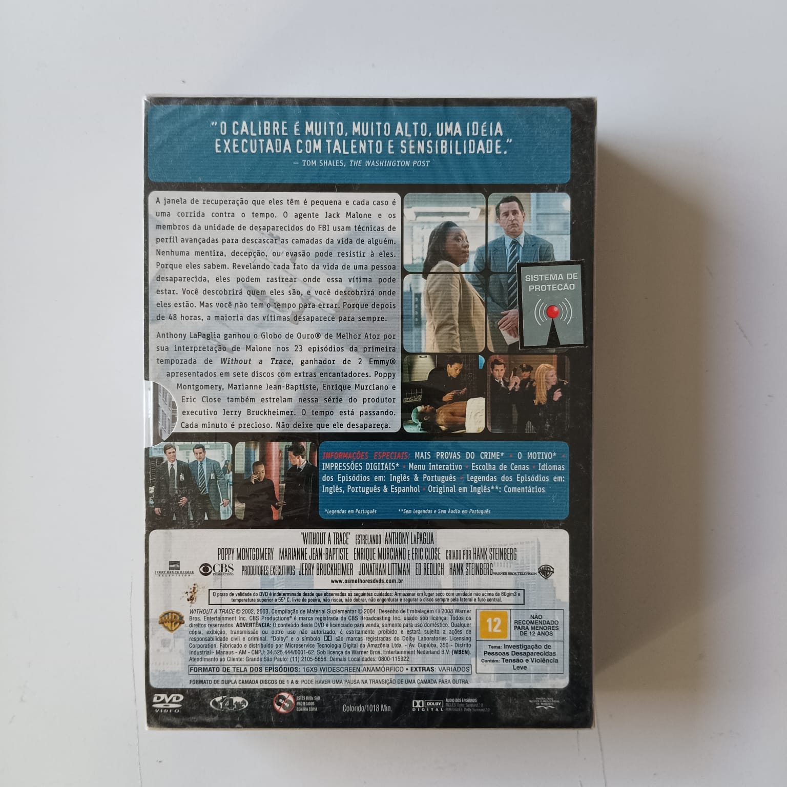 DVD Without a Trace - Temporadas 1 a 3 - Lacrado - Imagem 2