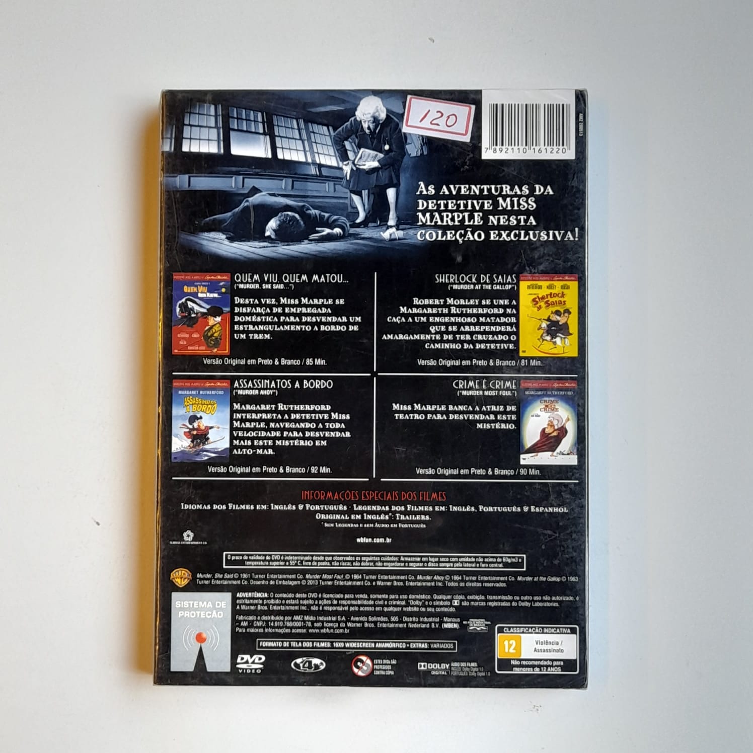 Box DVD Coleção Agatha Christie Como Detetive Miss Marple - Lacrado (4 DVDs) - Imagem 2