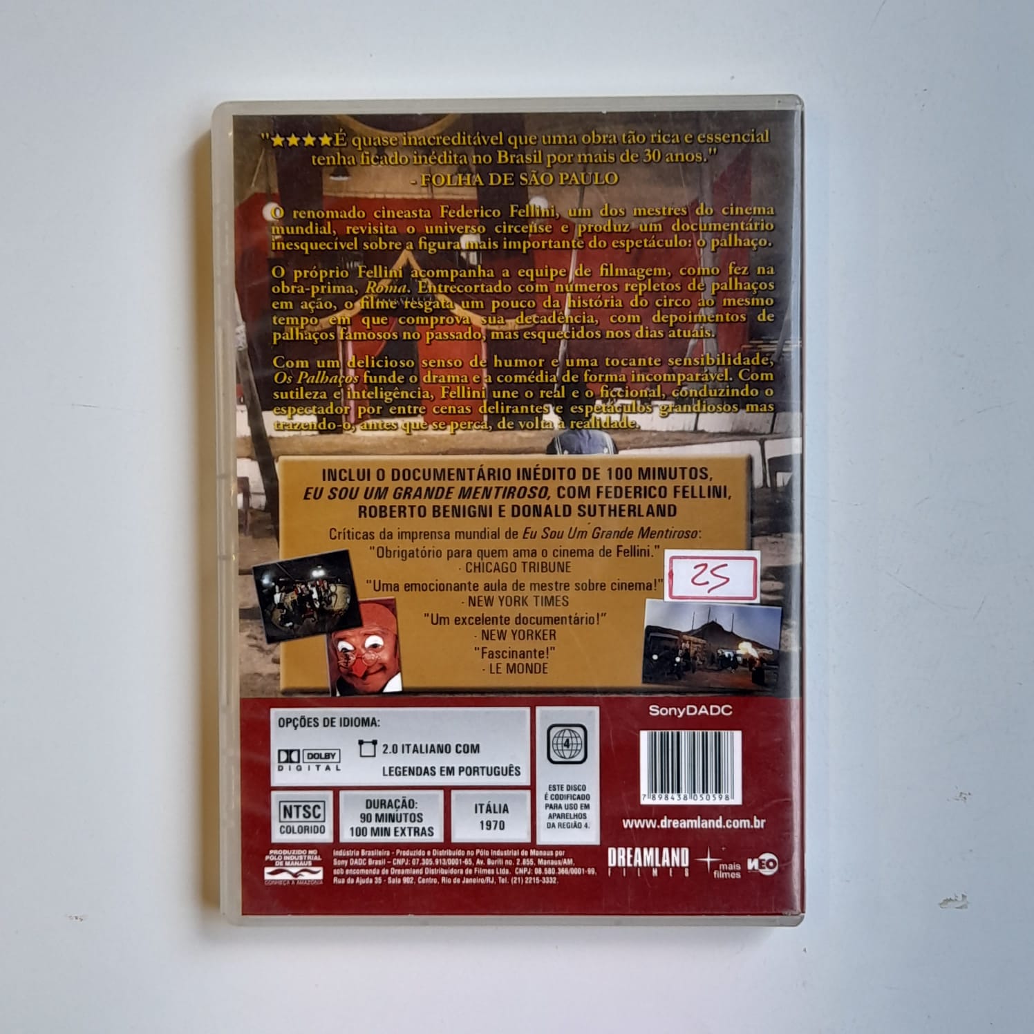 DVD Os Palhaços - Imagem 2
