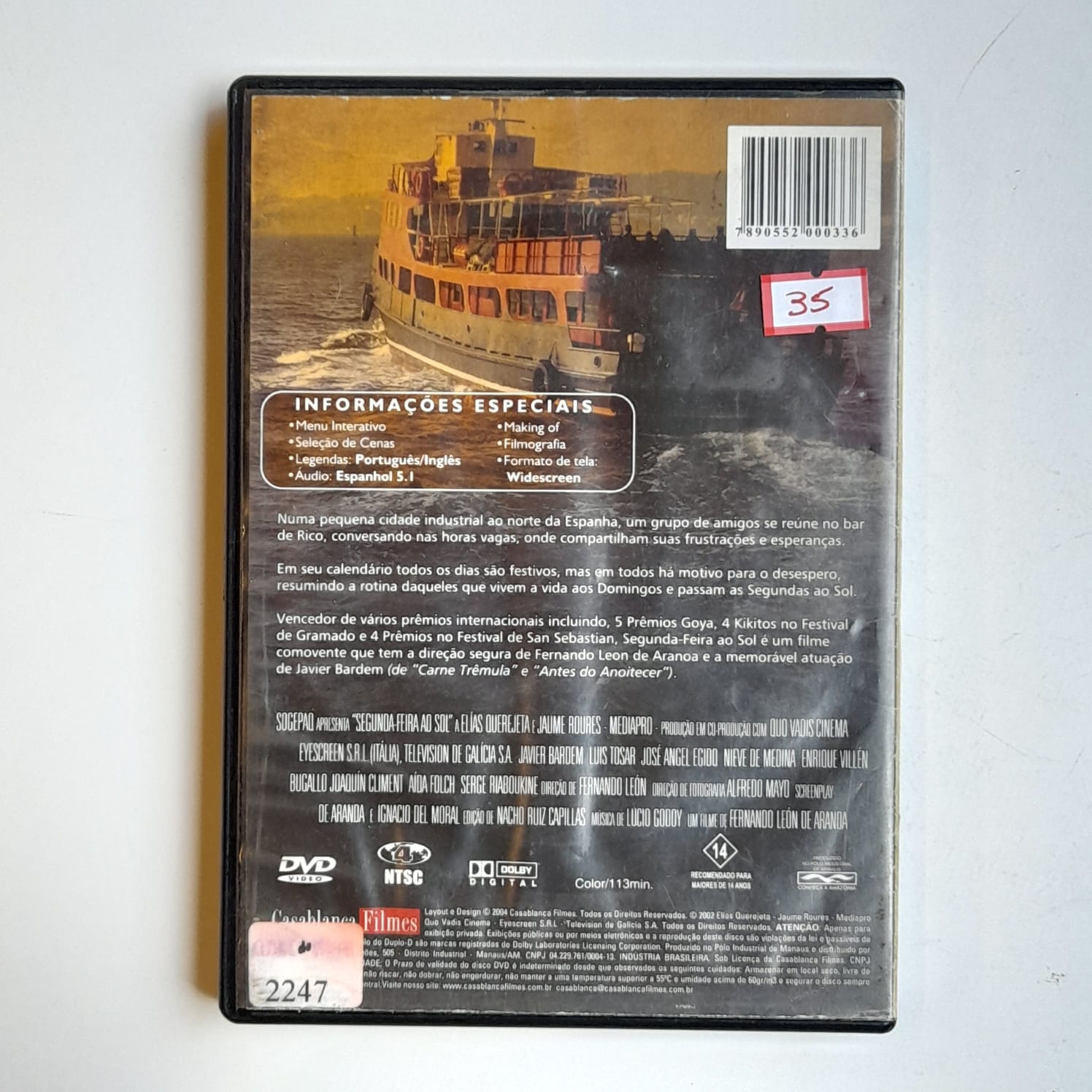 DVD Segunda-Feira ao Sol - Imagem 2