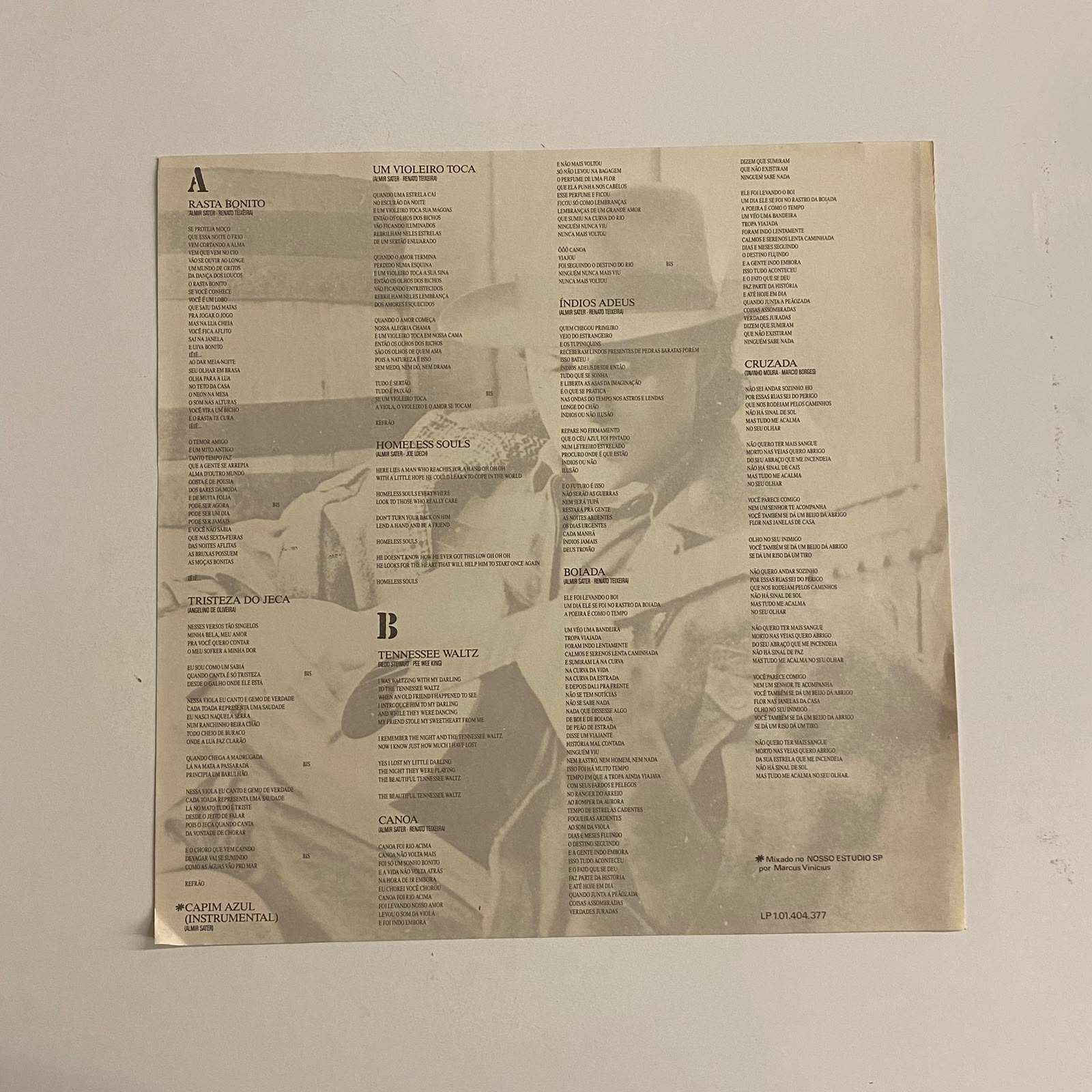 LP Almir Sater – Rasta Bonito - Imagem 5
