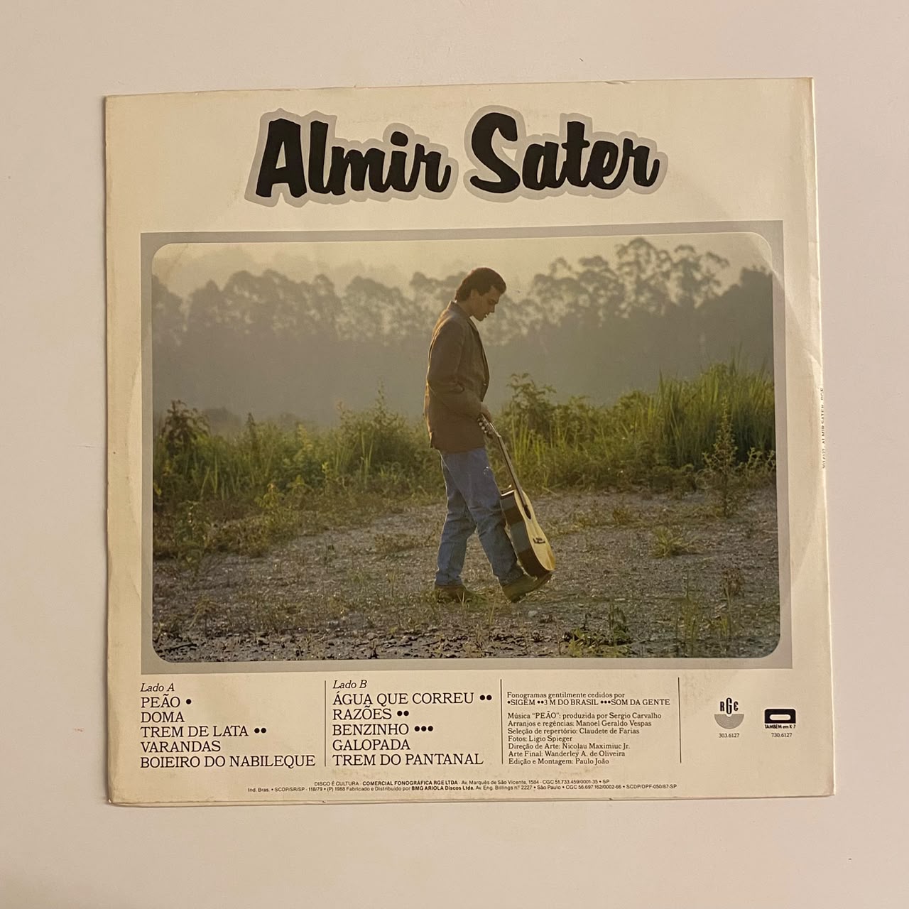LP Almir Sater – Almir Sater (1988) - Imagem 2