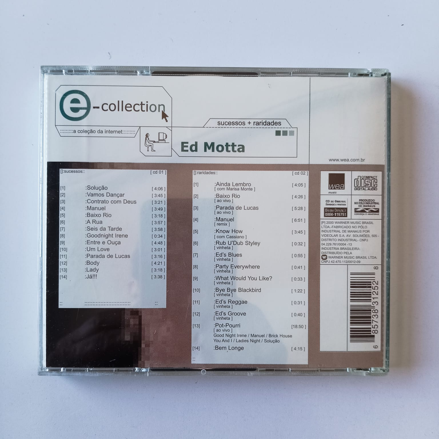 CD Ed Motta - e-Collection - Sucessos + Raridades - Duplo - Imagem 2